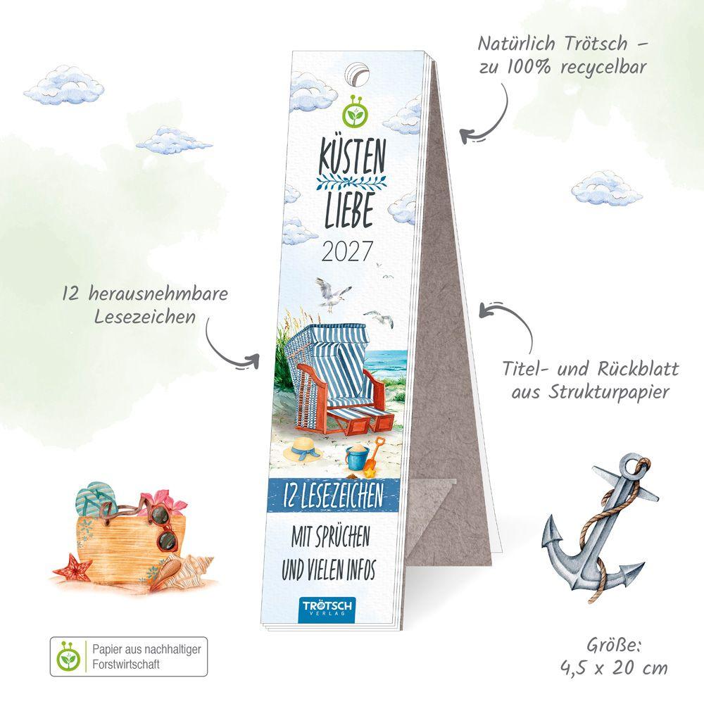 Beispielinhalt (Bild) TRÖTSCH - Lesezeichenkalender Küstenliebe 2027