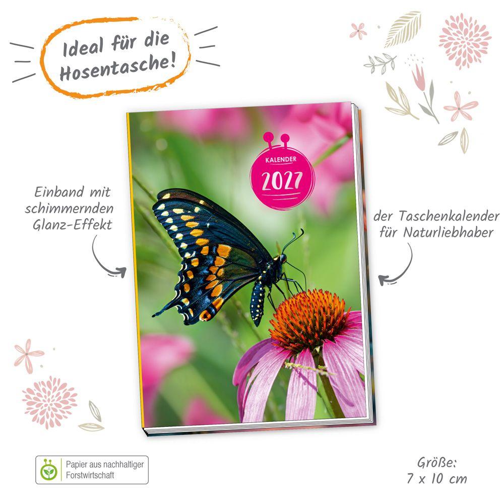 Beispielinhalt (Bild) TRÖTSCH - Taschenkalender A7 Schmetterling 2027