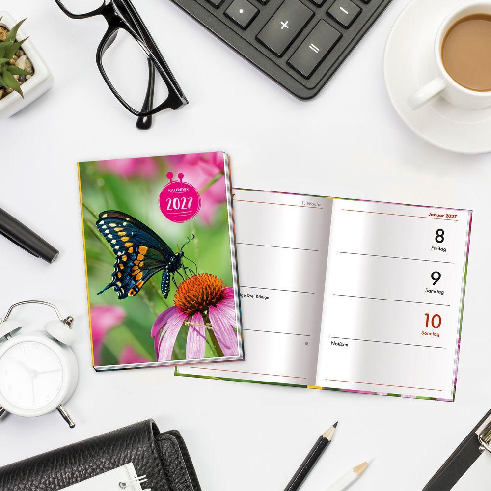 Beispielinhalt (Bild) TRÖTSCH - Taschenkalender A7 Schmetterling 2027