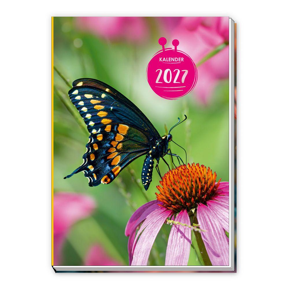 Vorderes Coverbild TRÖTSCH - Taschenkalender A7 Schmetterling 2027