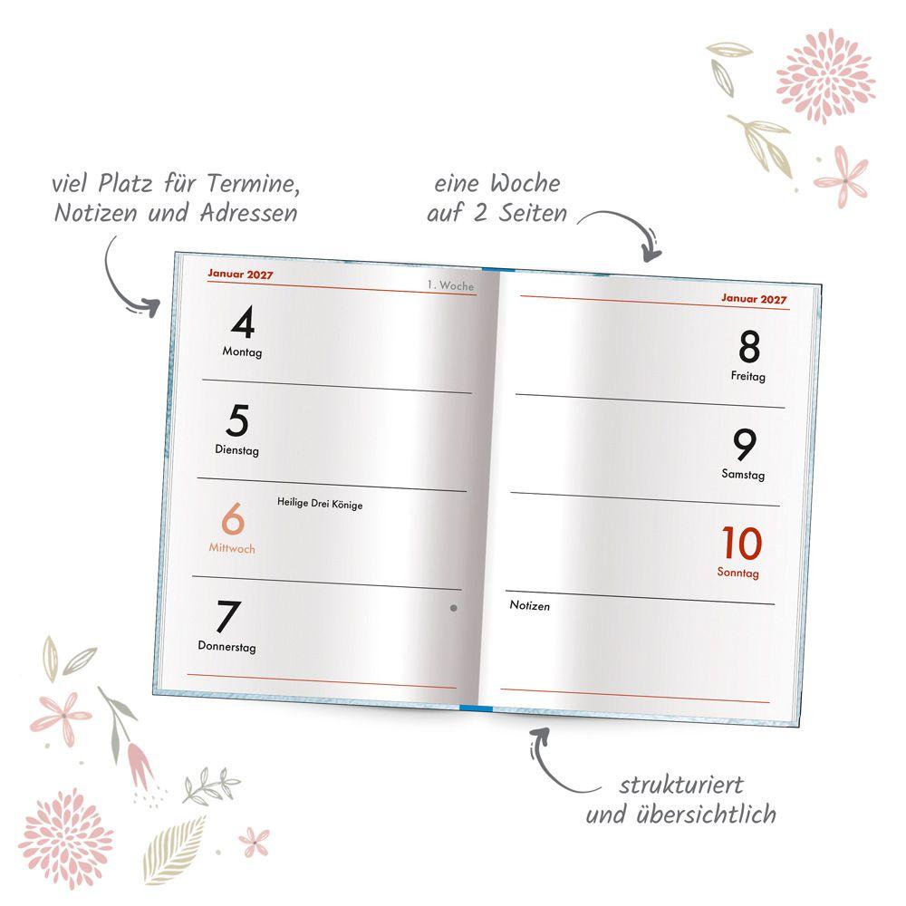 Beispielinhalt (Bild) TRÖTSCH - Taschenkalender A7 Katze 2027