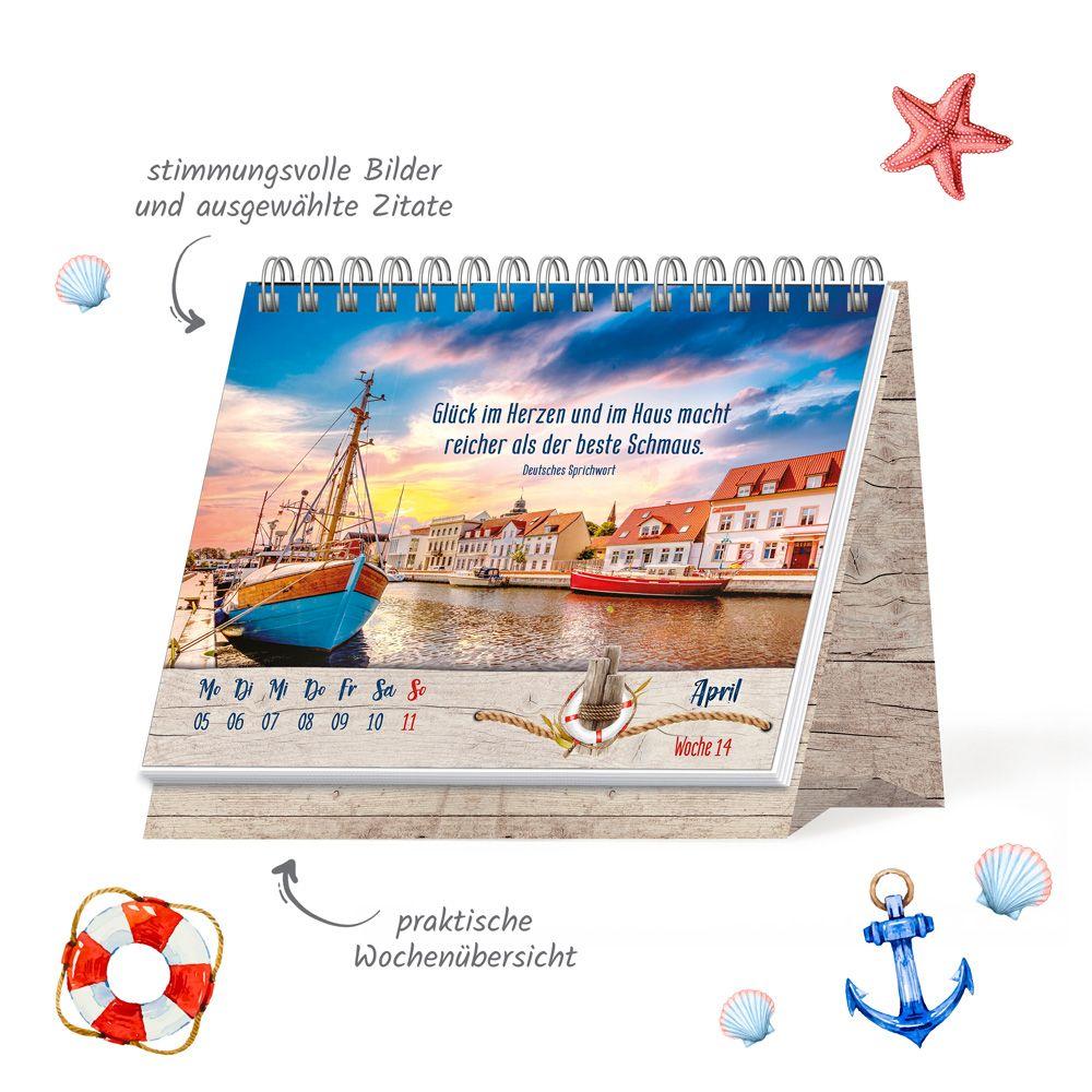 Beispielinhalt (Bild) TRÖTSCH - Aufstellwochenkalender Maritime Momente 2027