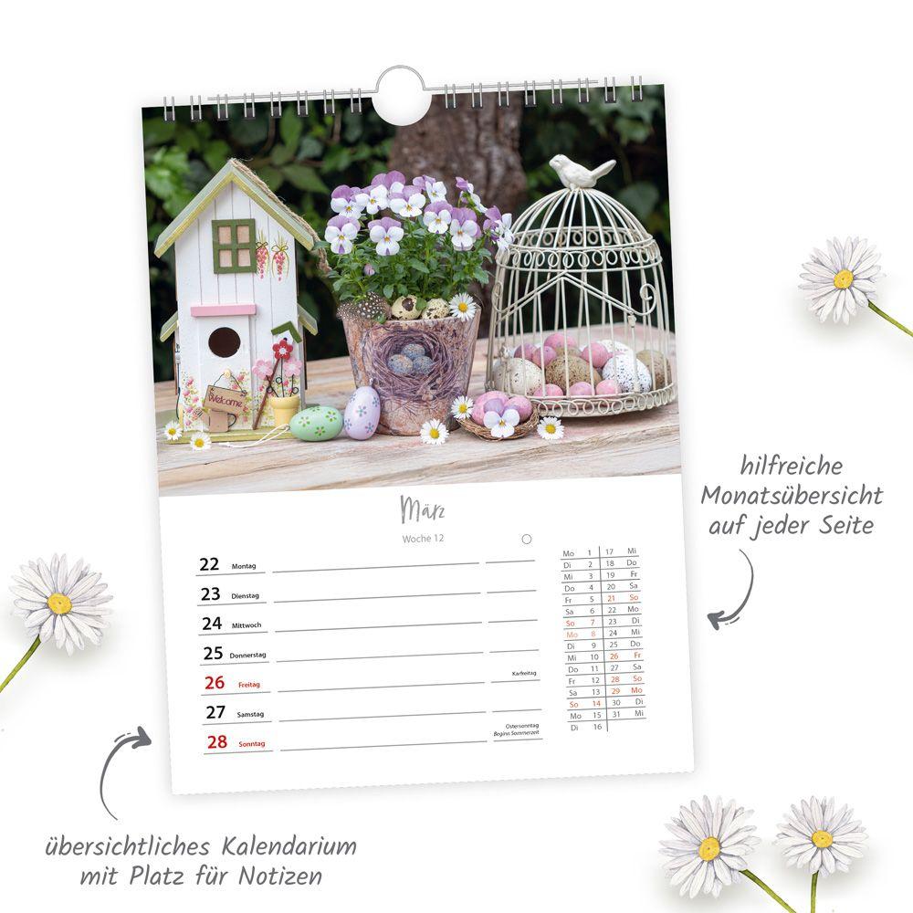 Beispielinhalt (Bild) TRÖTSCH - Wochenkalender zum Hängen Landliebe 2027