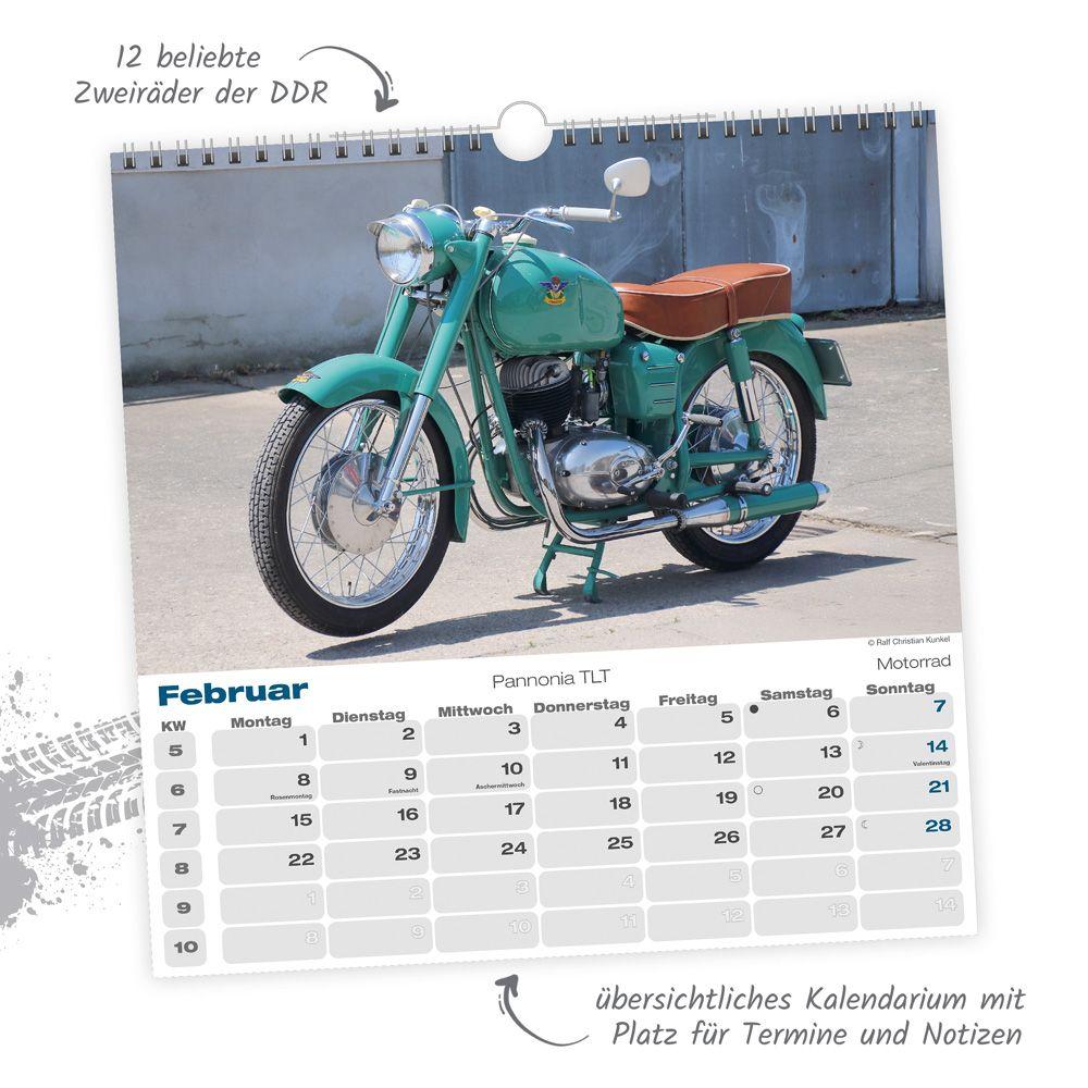 Beispielinhalt (Bild) TRÖTSCH - Technikkalender DDR-Zweiräder 2027