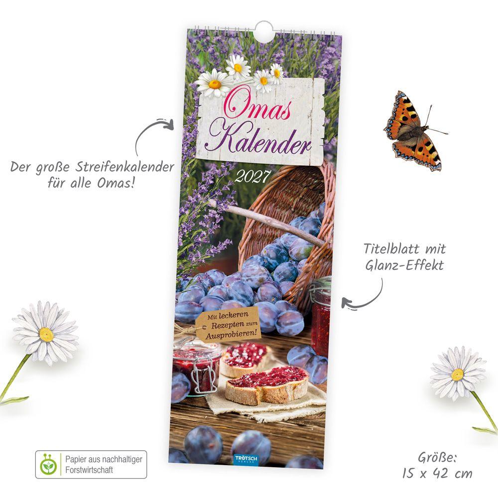 Beispielinhalt (Bild) TRÖTSCH - Maxi-Streifenkalender Omas Kalender 2027