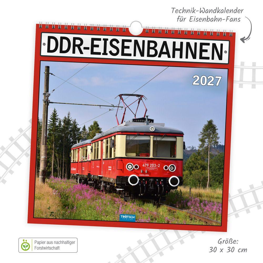Beispielinhalt (Bild) TRÖTSCH - Technikkalender DDR-Eisenbahnen 2027