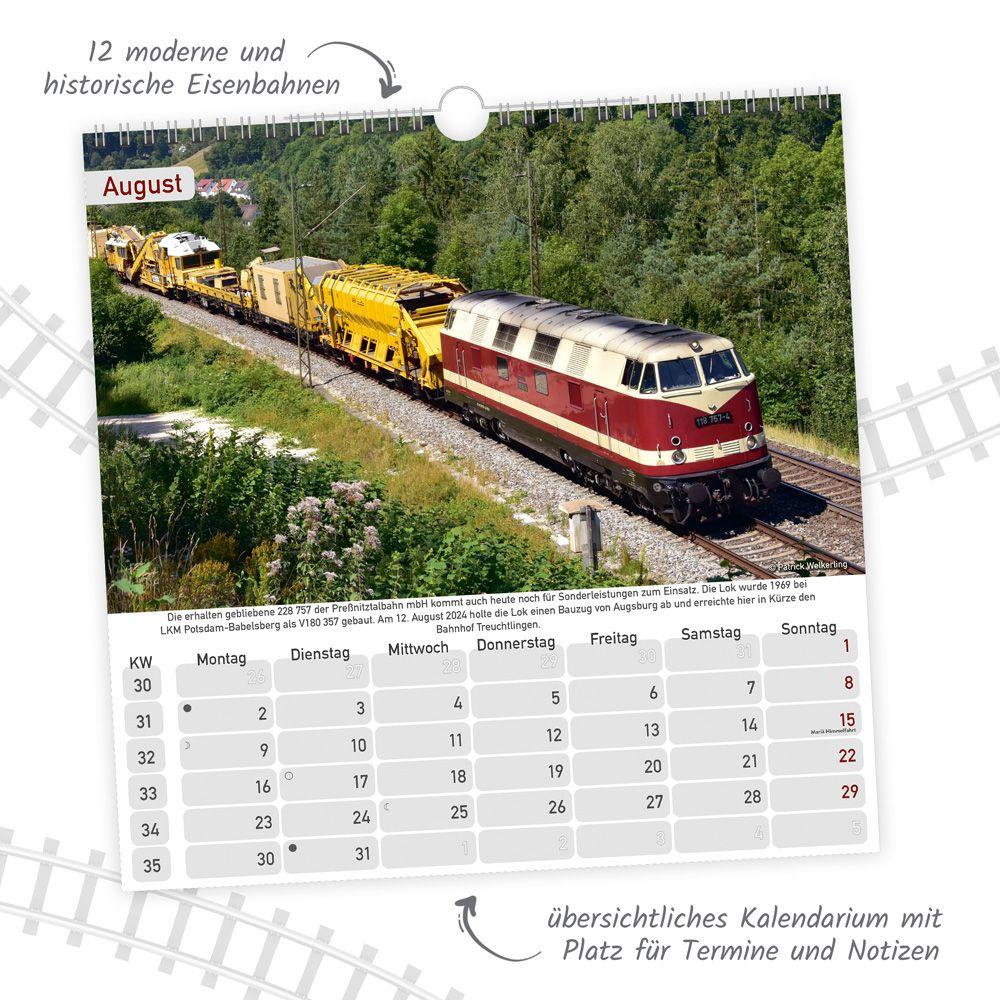 Beispielinhalt (Bild) TRÖTSCH - Technikkalender DDR-Eisenbahnen 2027