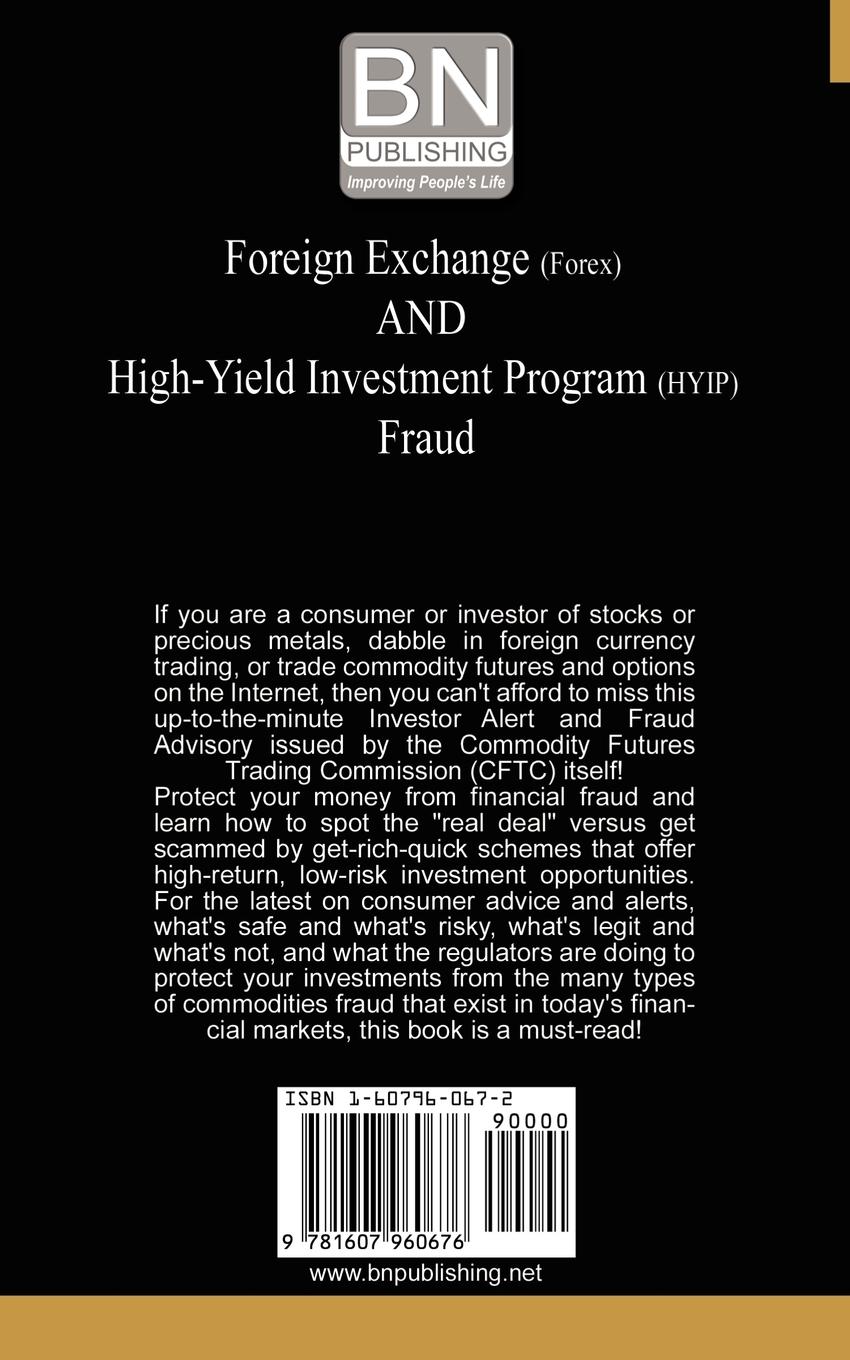 Rückseitencover Foreign Exchange (Forex) and High-Yield Investment Program (Hyip), Fraud