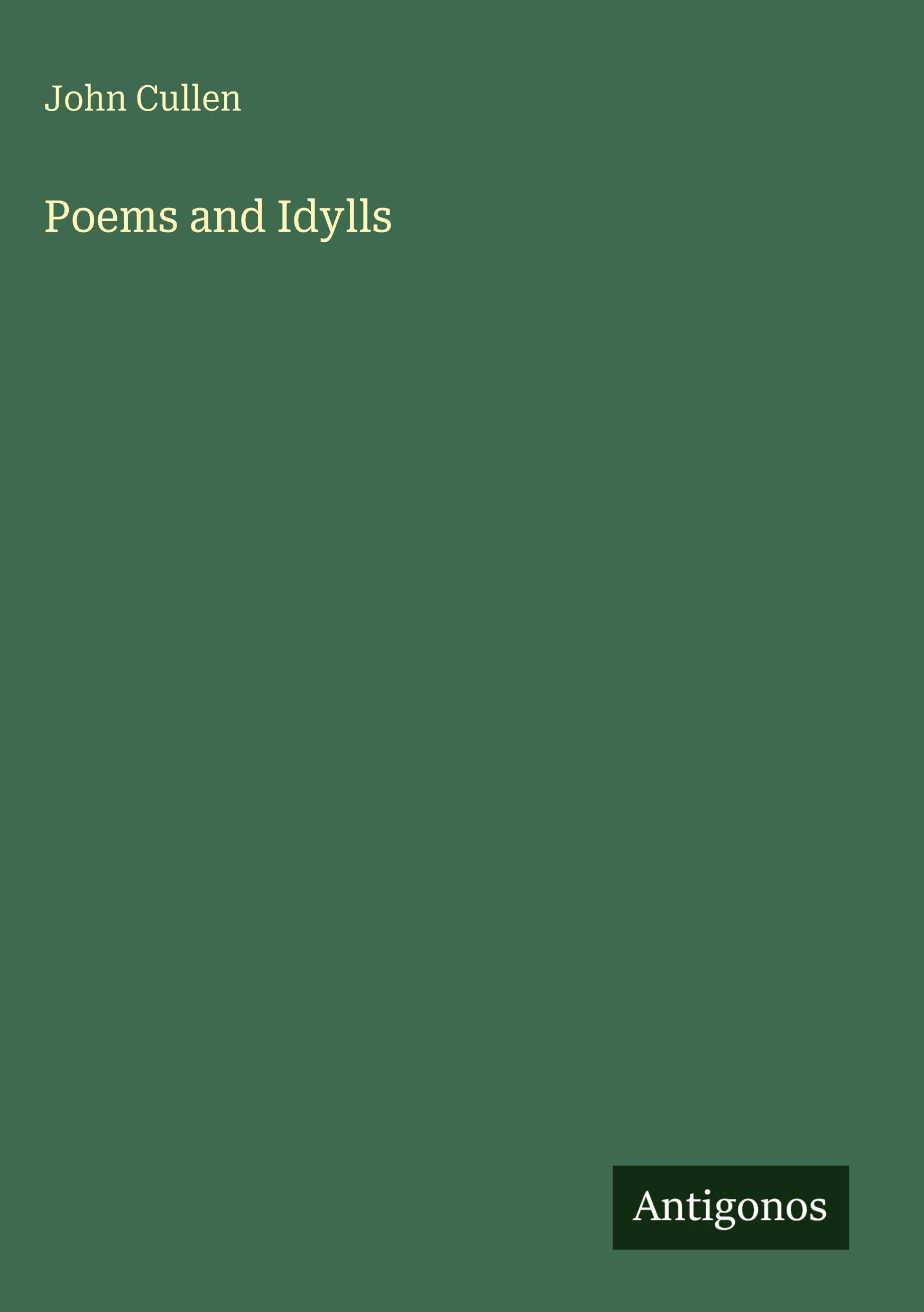 Vorderes Coverbild Poems and Idylls