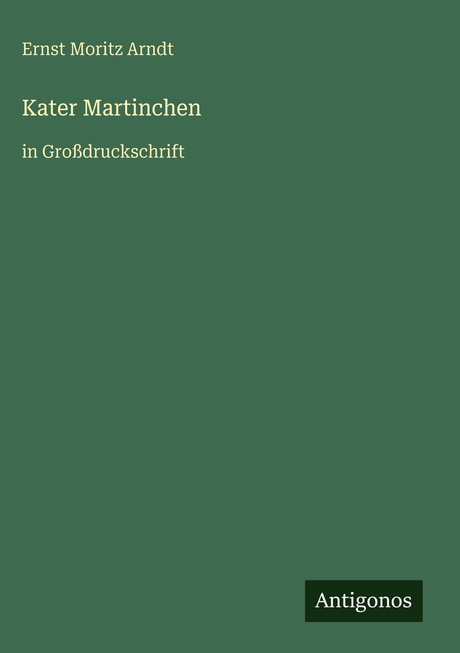 Vorderes Coverbild Kater Martinchen