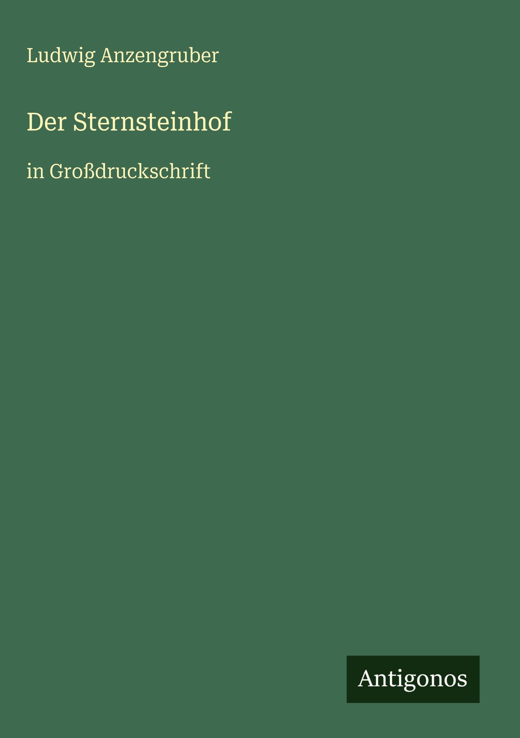 Vorderes Coverbild Der Sternsteinhof