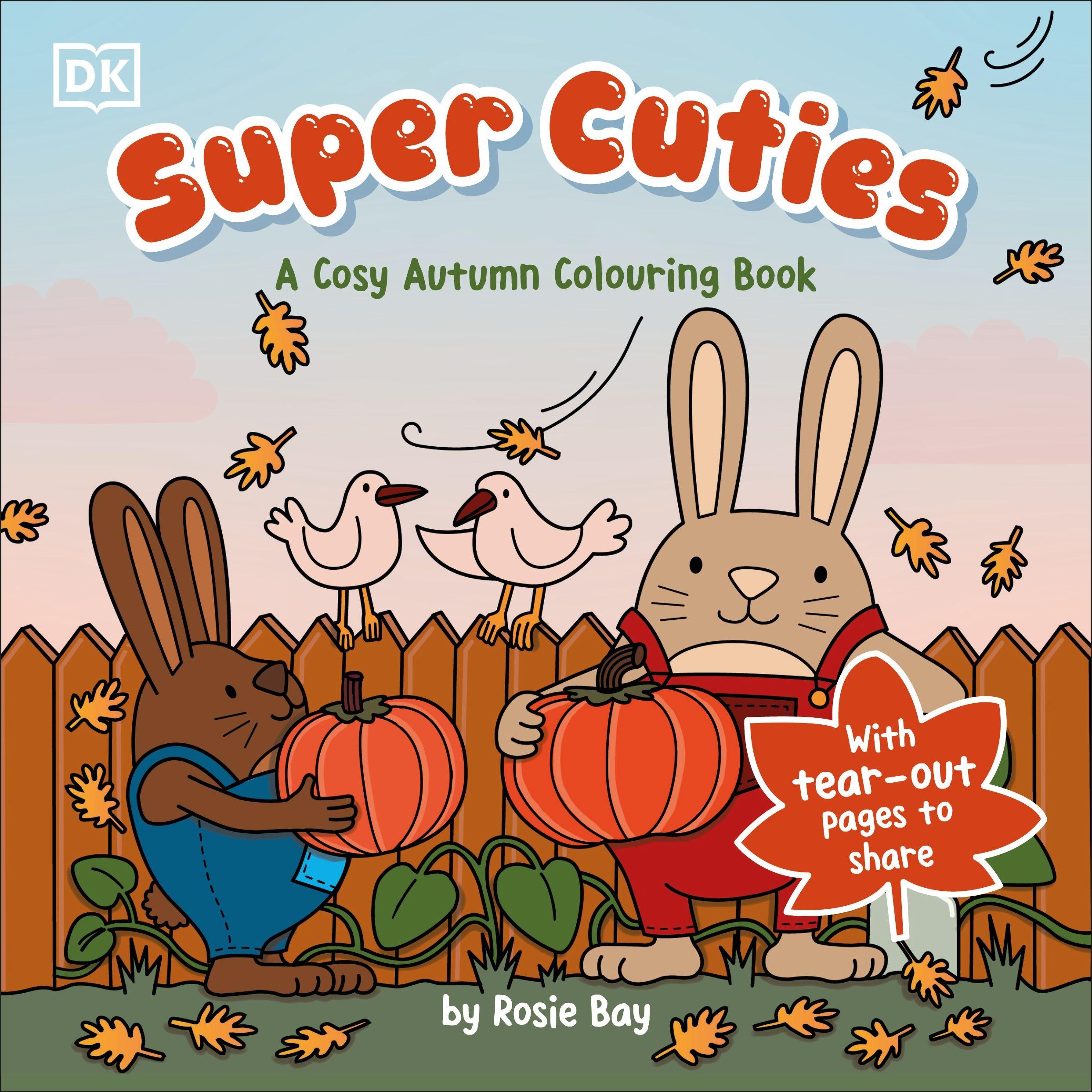 Vorderes Coverbild Super Cuties A Cosy Autumn Colouring Book