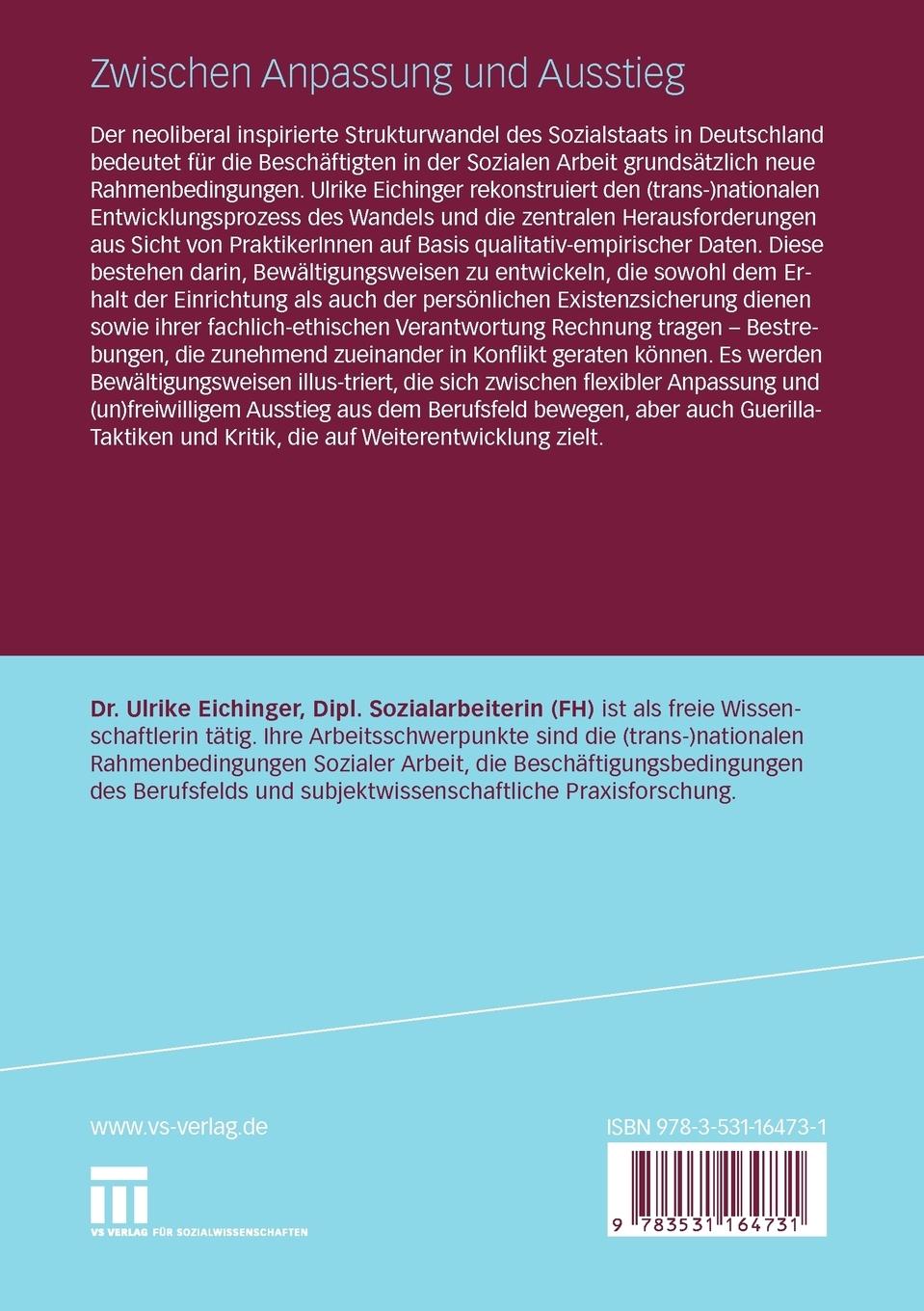 Rückseitencover Zwischen Anpassung und Ausstieg