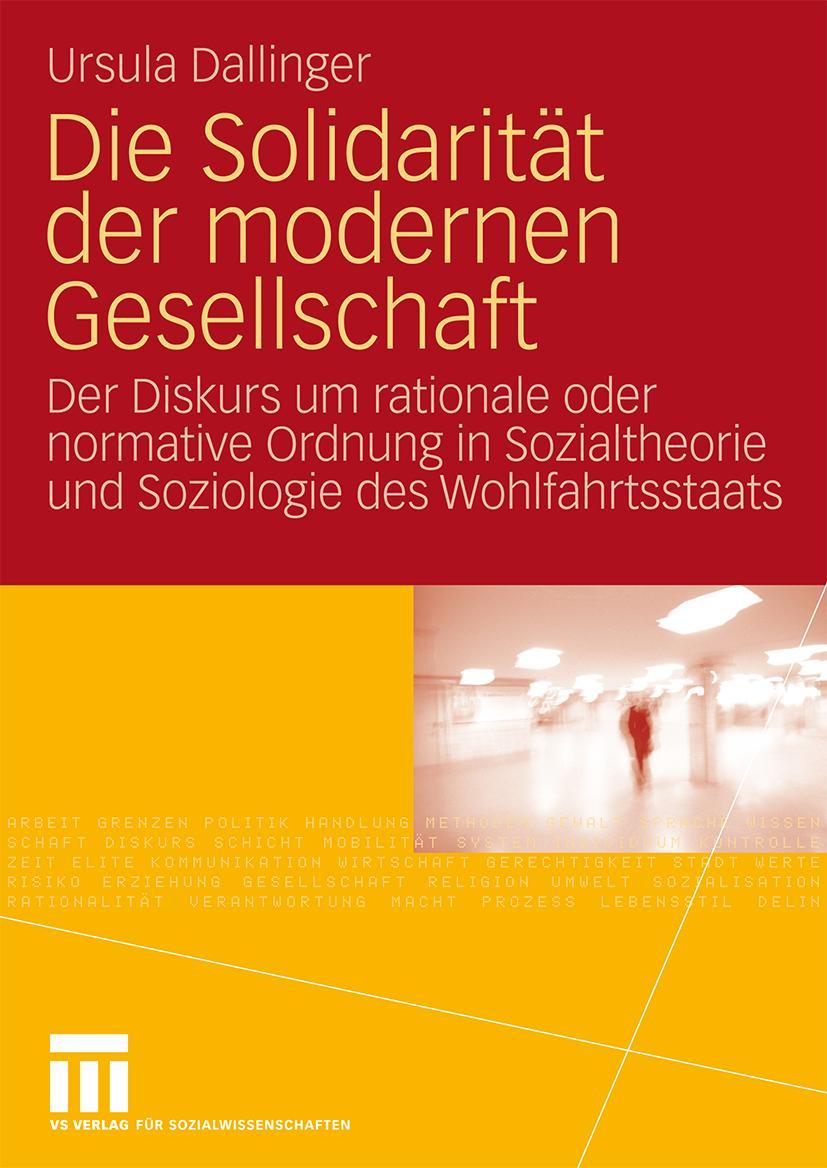 Vorderes Coverbild Die Solidarität der modernen Gesellschaft