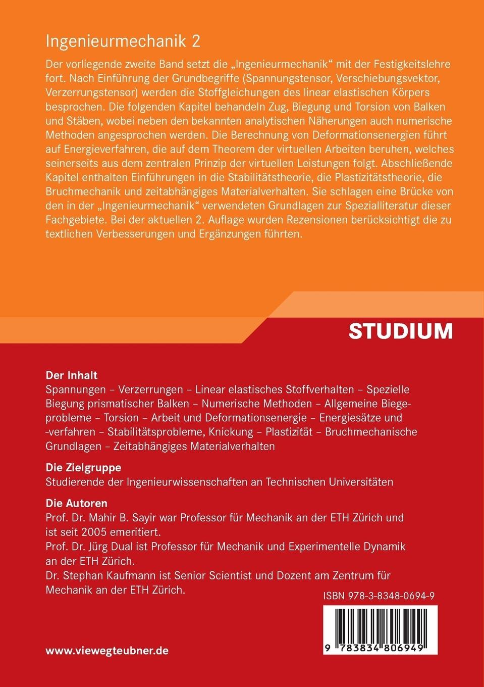 Rückseitencover Ingenieurmechanik 2