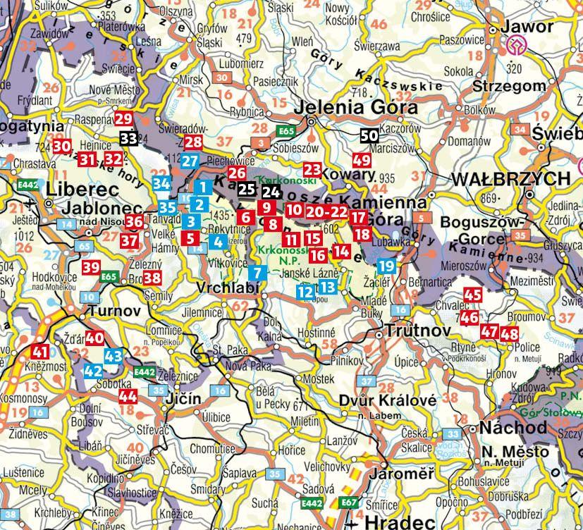 Beispielinhalt (Bild) ROTHER Wanderführer Riesengebirge. 50 Touren