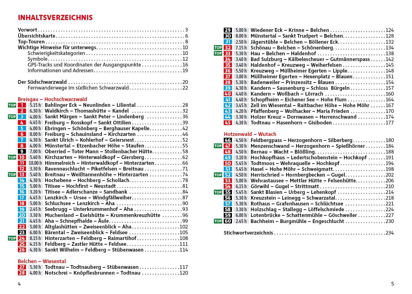 Beispielinhalt (Bild) ROTHER Wanderführer Schwarzwald Süd: zwischen Freiburg und Basel. 60 Touren