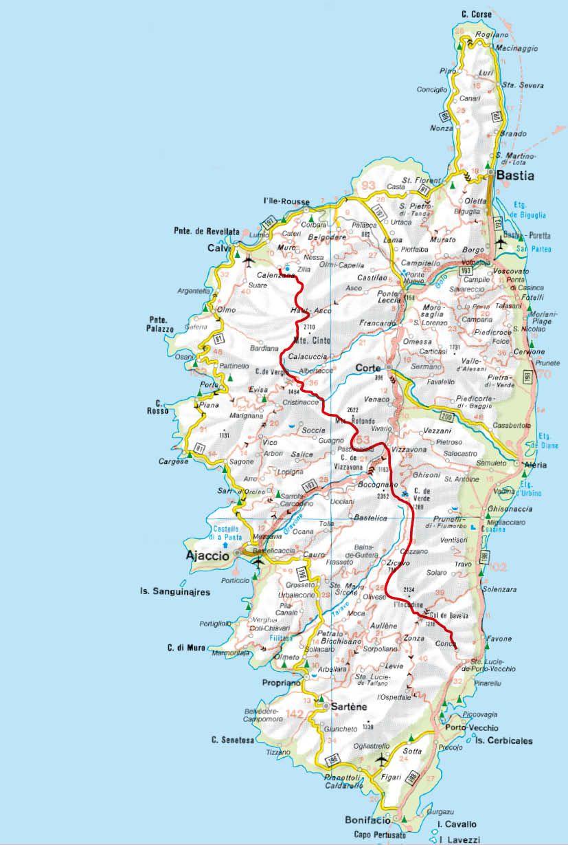 Beispielinhalt (Bild) ROTHER Wanderführer Korsika GR 20. 16 Etappen auf dem legendären Fernwanderweg - mit Varianten und Gipfeln