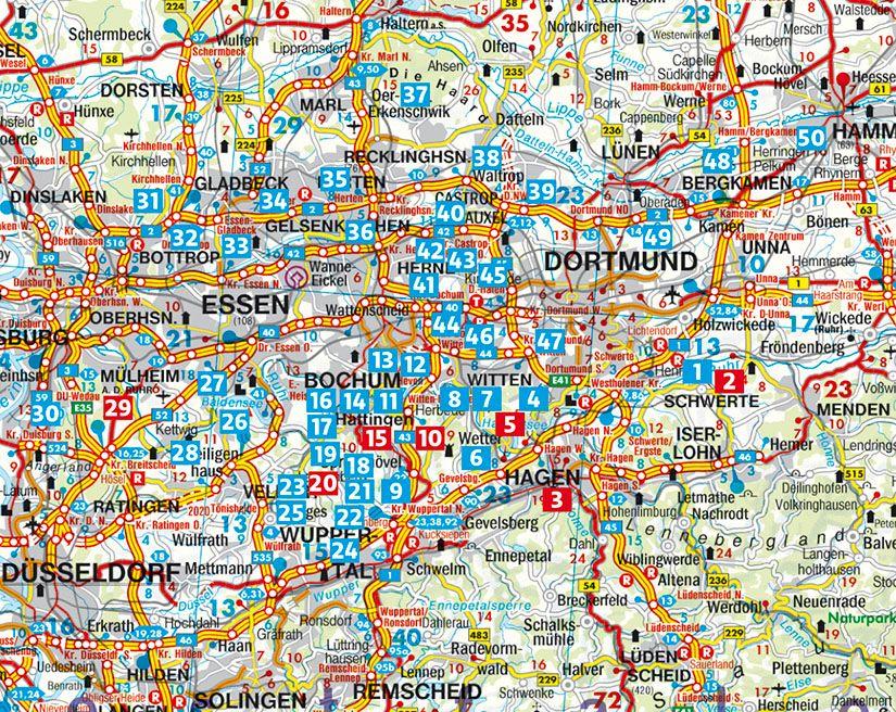 Beispielinhalt (Bild) ROTHER Wanderführer Rheinsteig - RheinBurgenWeg. 34 Etappen auf den Weitwanderwegen rechts und links des romantischen Mittelrheins