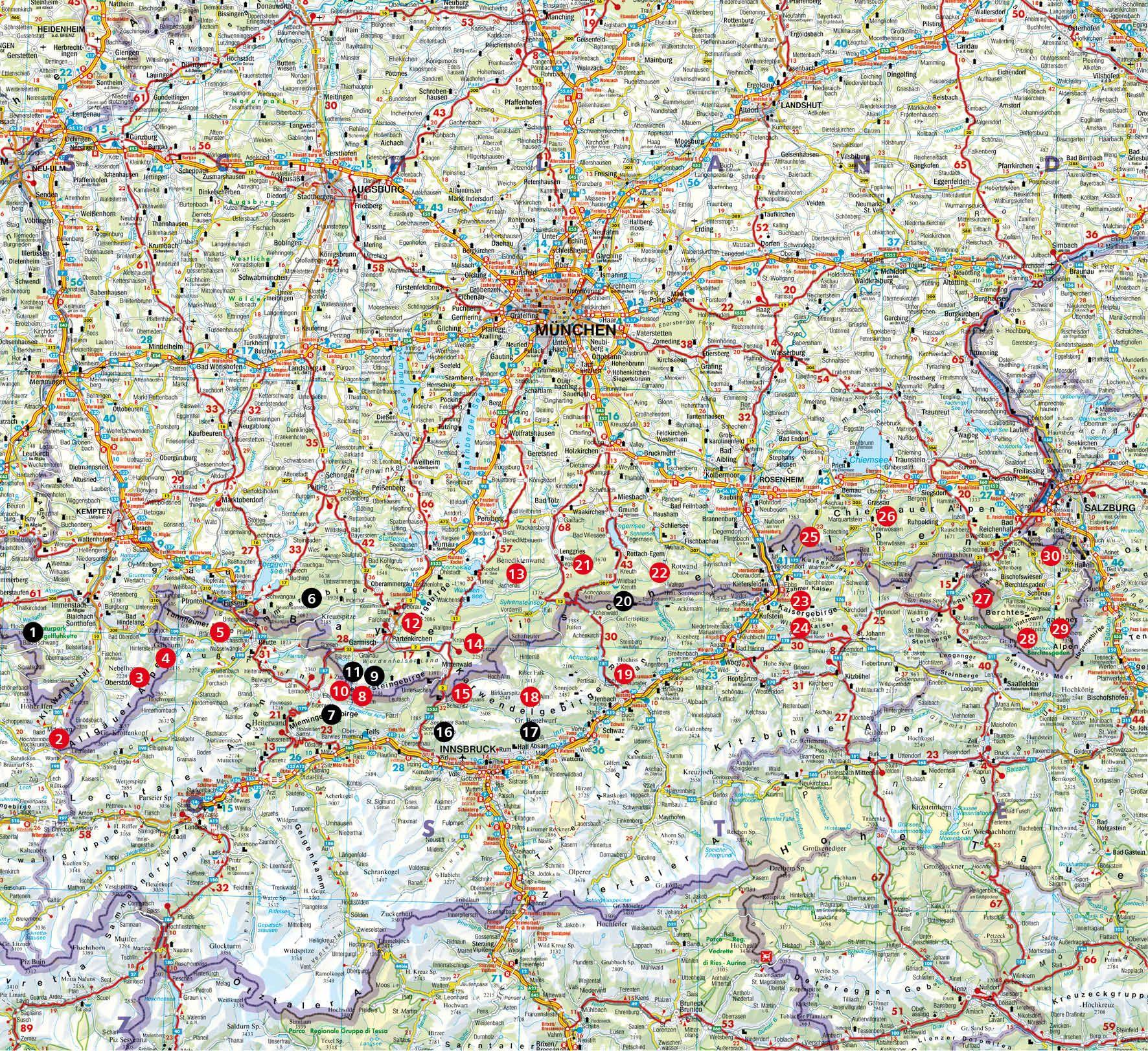 Beispielinhalt (Bild) ROTHER Wanderbuch Hüttentouren Bayerische Alpen mit angrenzendem Tirol. 30 Touren für 2-4 Tage
