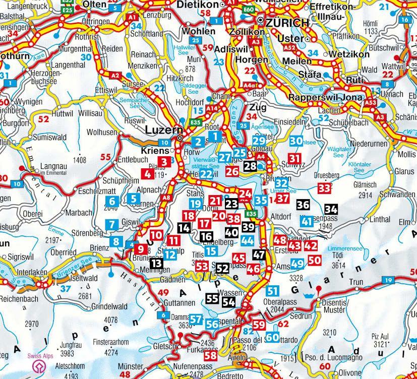 Beispielinhalt (Bild) ROTHER Wanderführer Vierwaldstättersee. 60 Touren in der Zentralschweiz zwischen Rigi und Gotthard