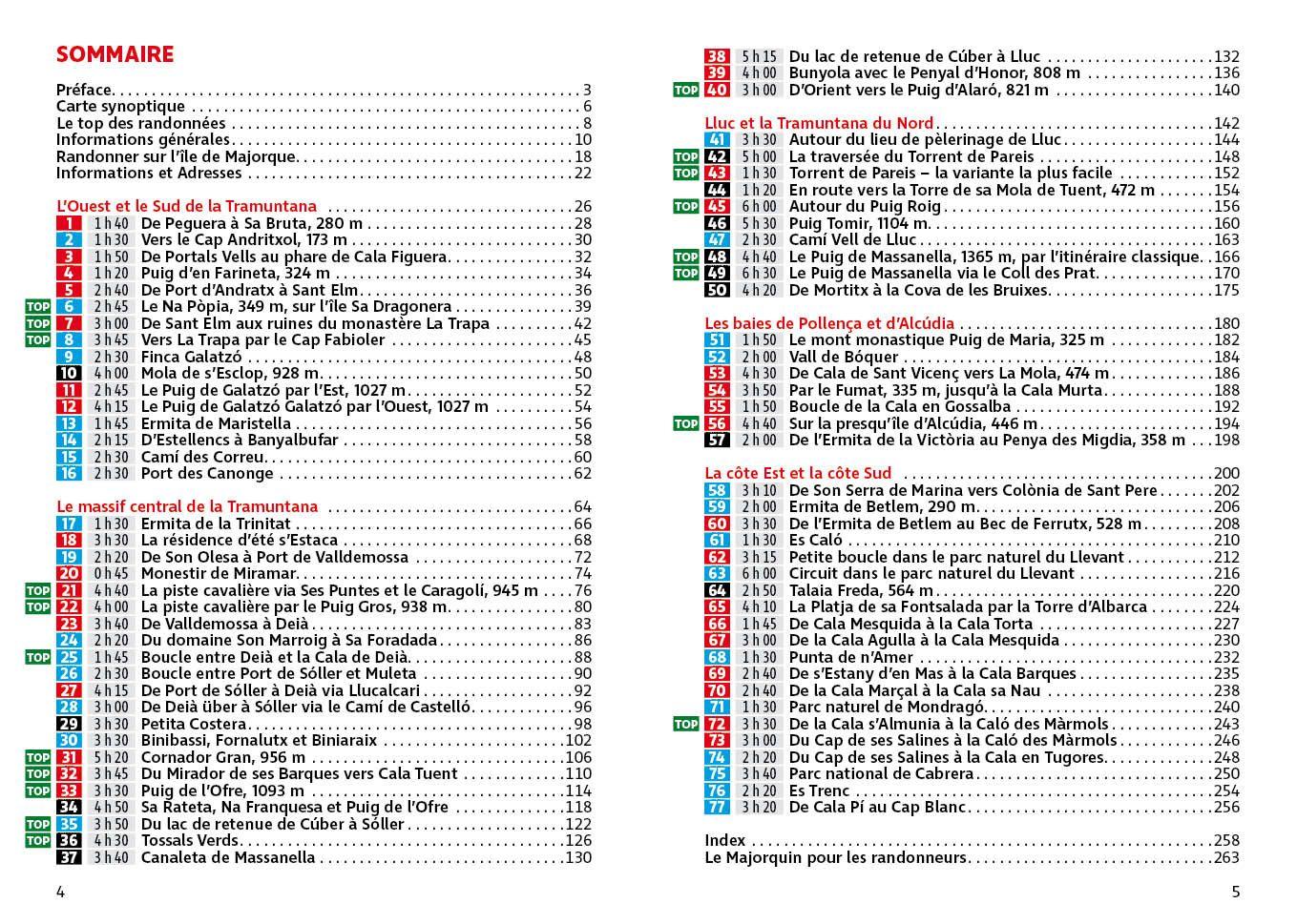 Beispielinhalt (Bild) ROTHER Guide de randonnées Majorque. 80 itinéraires - Les plus belles randonnées entre mer et montagne