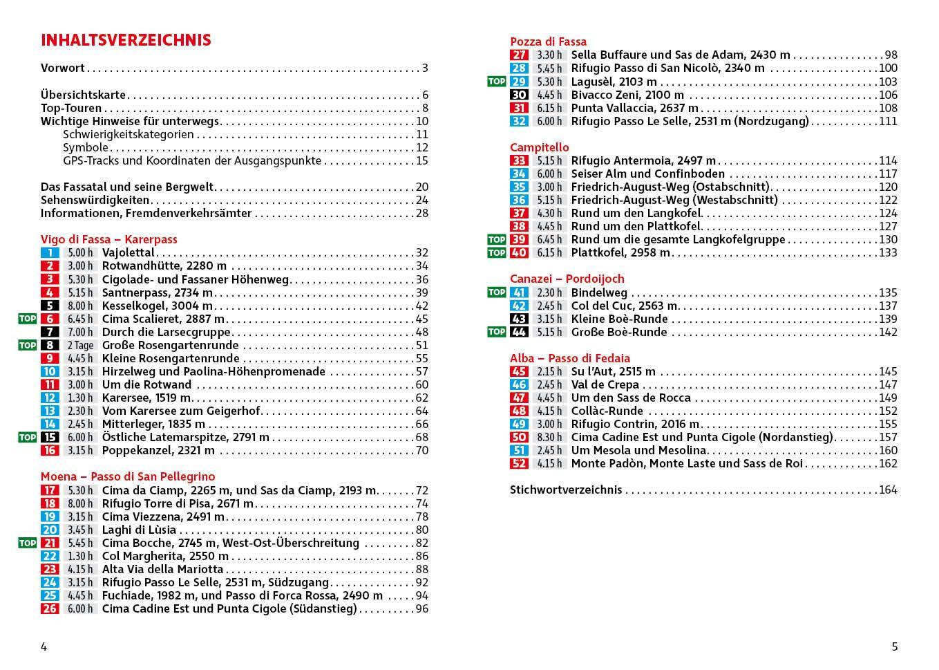 Beispielinhalt (Bild) ROTHER Wanderführer Dolomiten - Fassatal. 52 Touren - mit Rosengarten, Langkofel, Sella und Marmolada