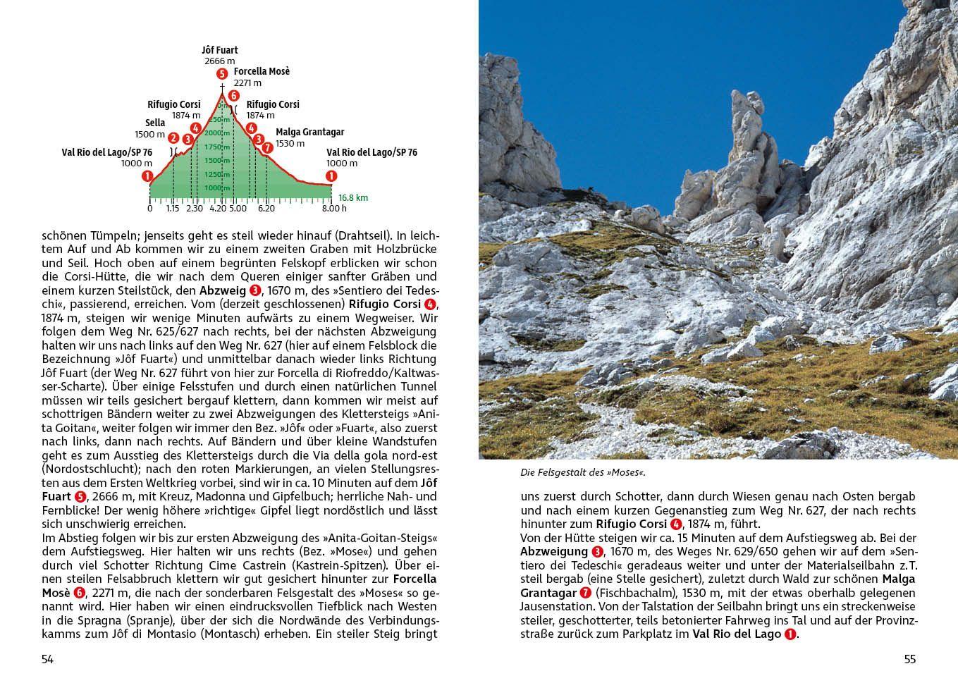 Beispielinhalt (Bild) ROTHER Wanderführer Julische Alpen. 61 Touren zwischen Tarvisio, Bled und Tolmin - mit Nationalpark Triglav und So¿atal