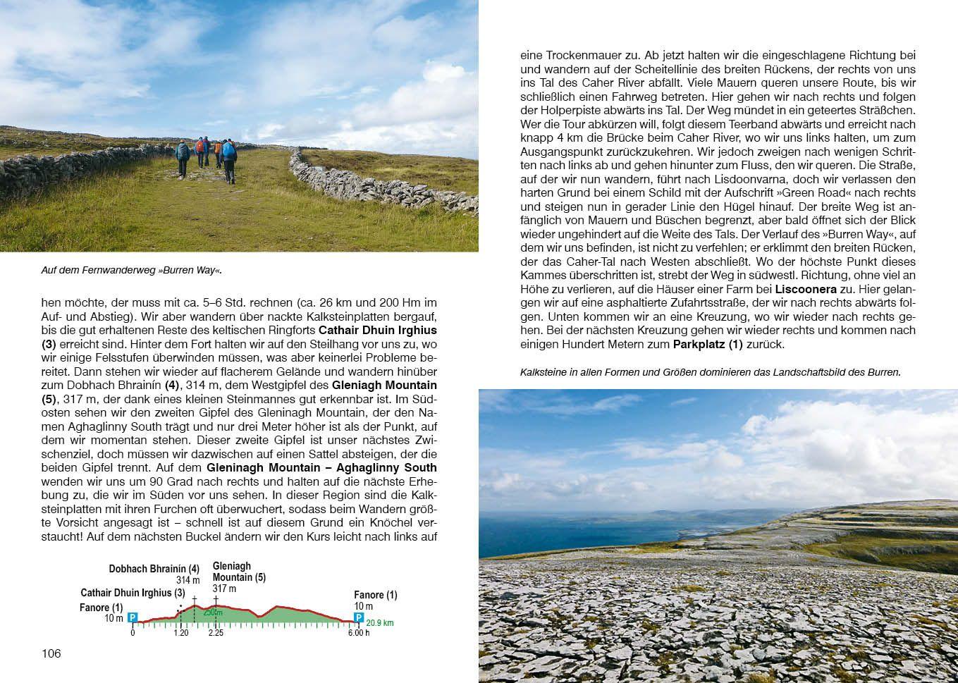 Beispielinhalt (Bild) ROTHER Wanderführer Irland mit Nordirland. 65 Touren auf der grünen Insel im Atlantik