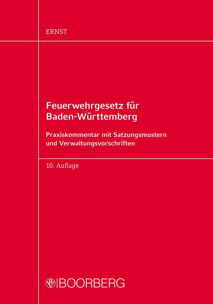 Vorderes Coverbild Feuerwehrgesetz für Baden-Württemberg