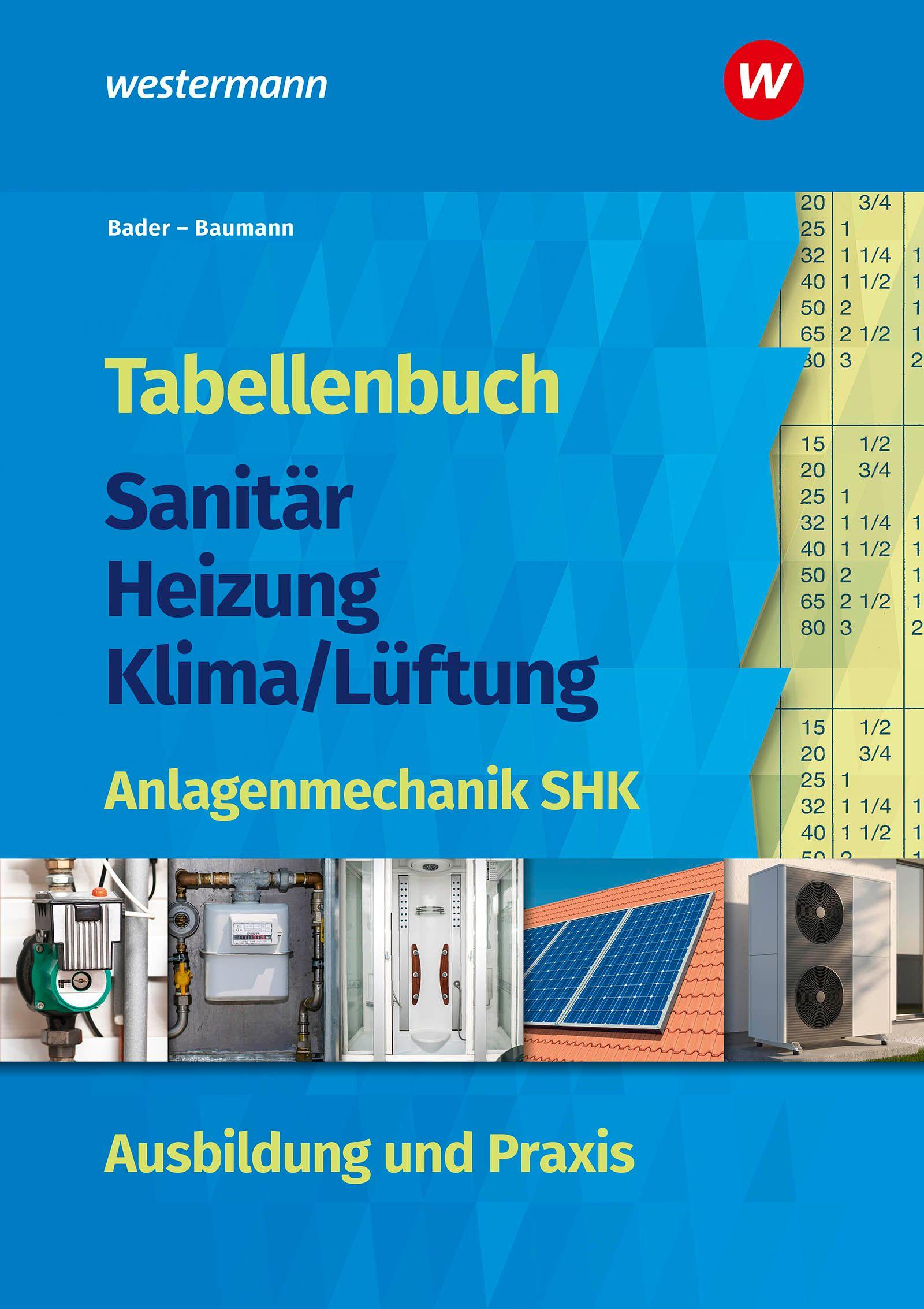 Vorderes Coverbild Tabellenbuch Sanitär-Heizung-Klima/Lüftung