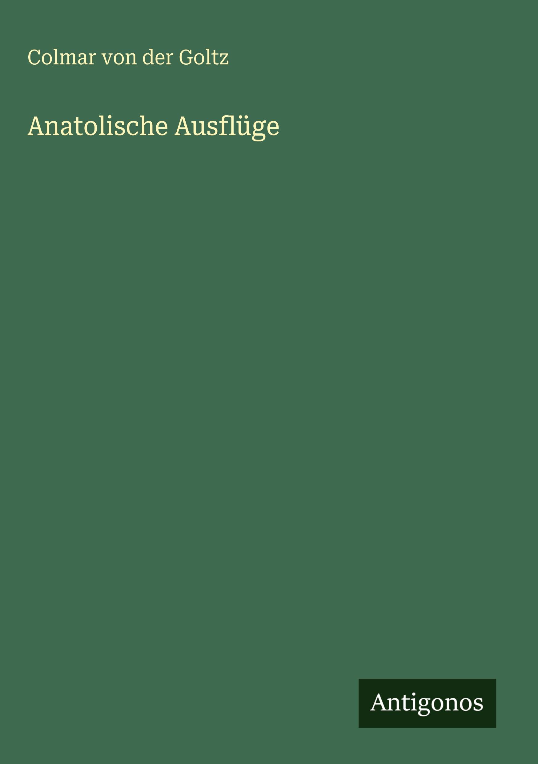 Vorderes Coverbild Anatolische Ausflüge