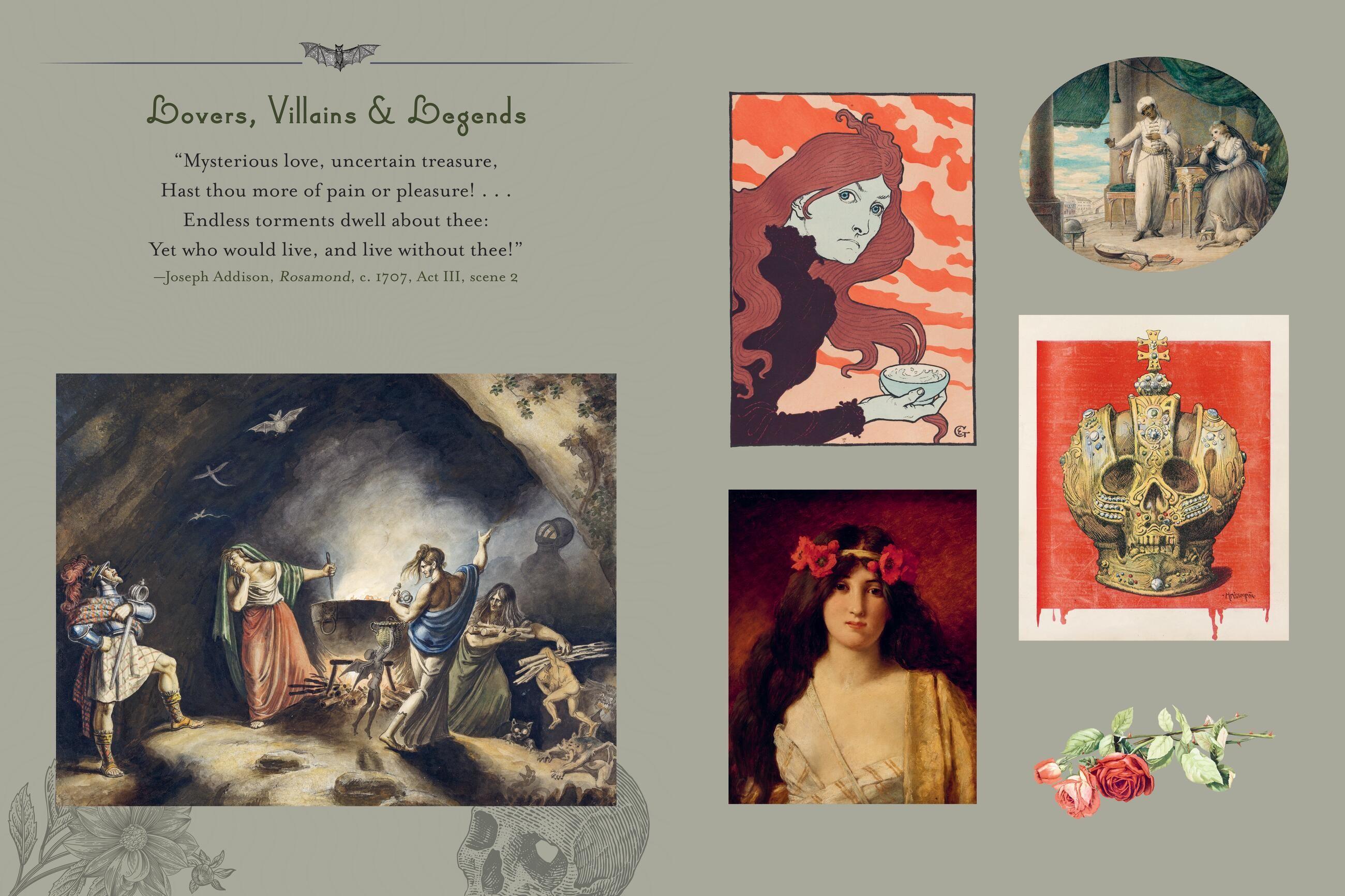 Beispielinhalt (Bild) Gothica Sticker Book