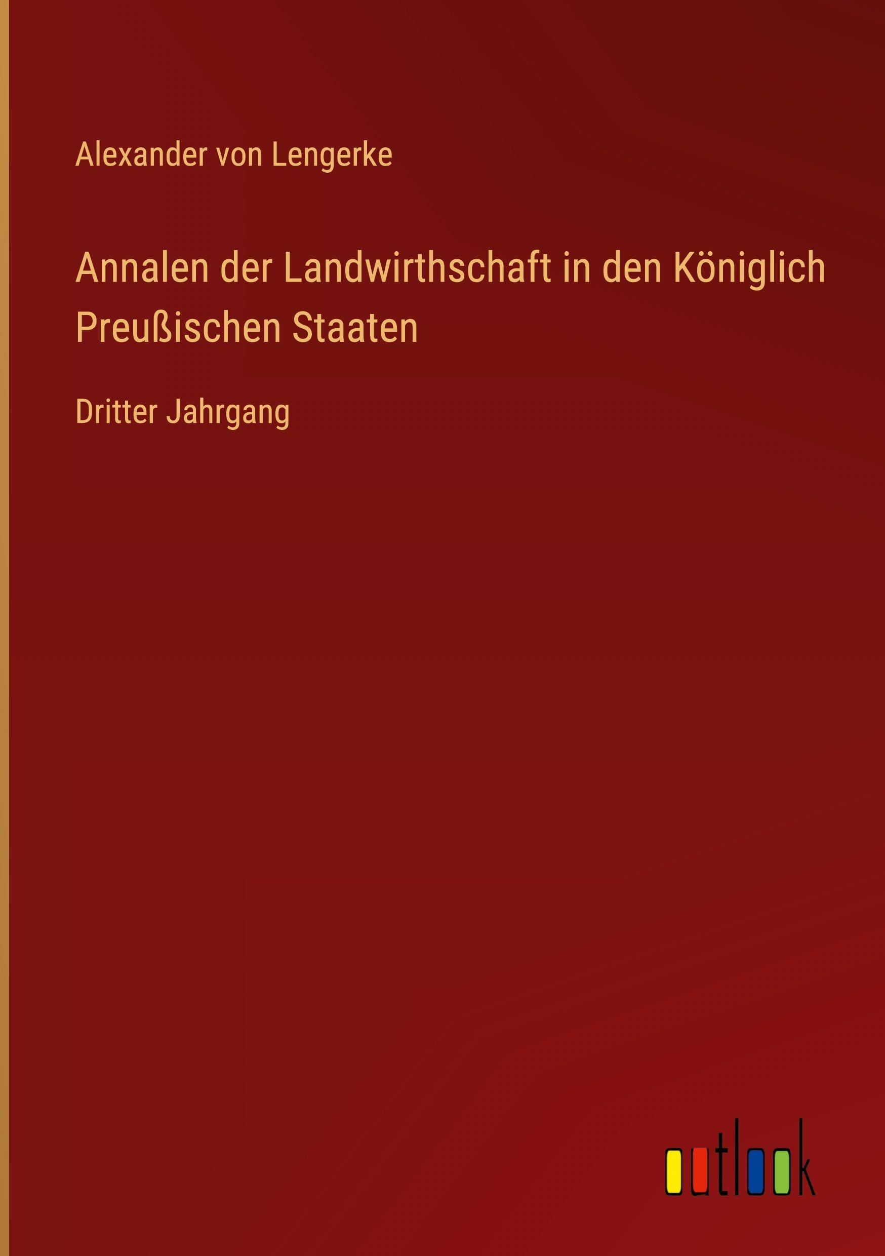 Vorderes Coverbild Annalen der Landwirthschaft in den Königlich Preußischen Staaten