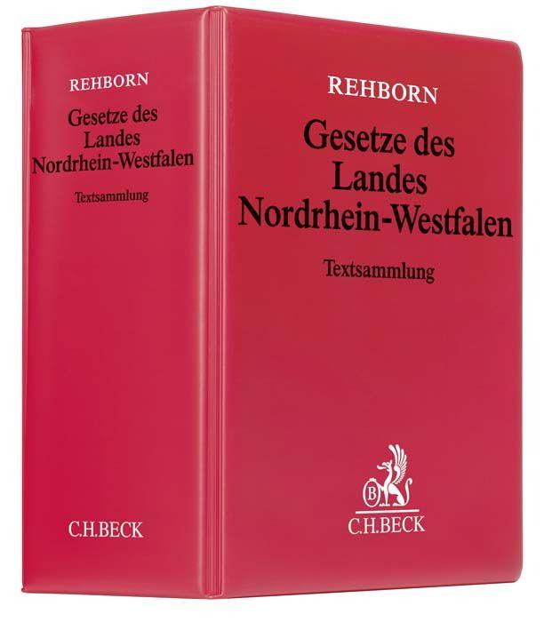 Vorderes Coverbild Gesetze des Landes Nordrhein-Westfalen (mit Fortsetzungsnotierung). Inkl. 155.Ergänzungslieferung