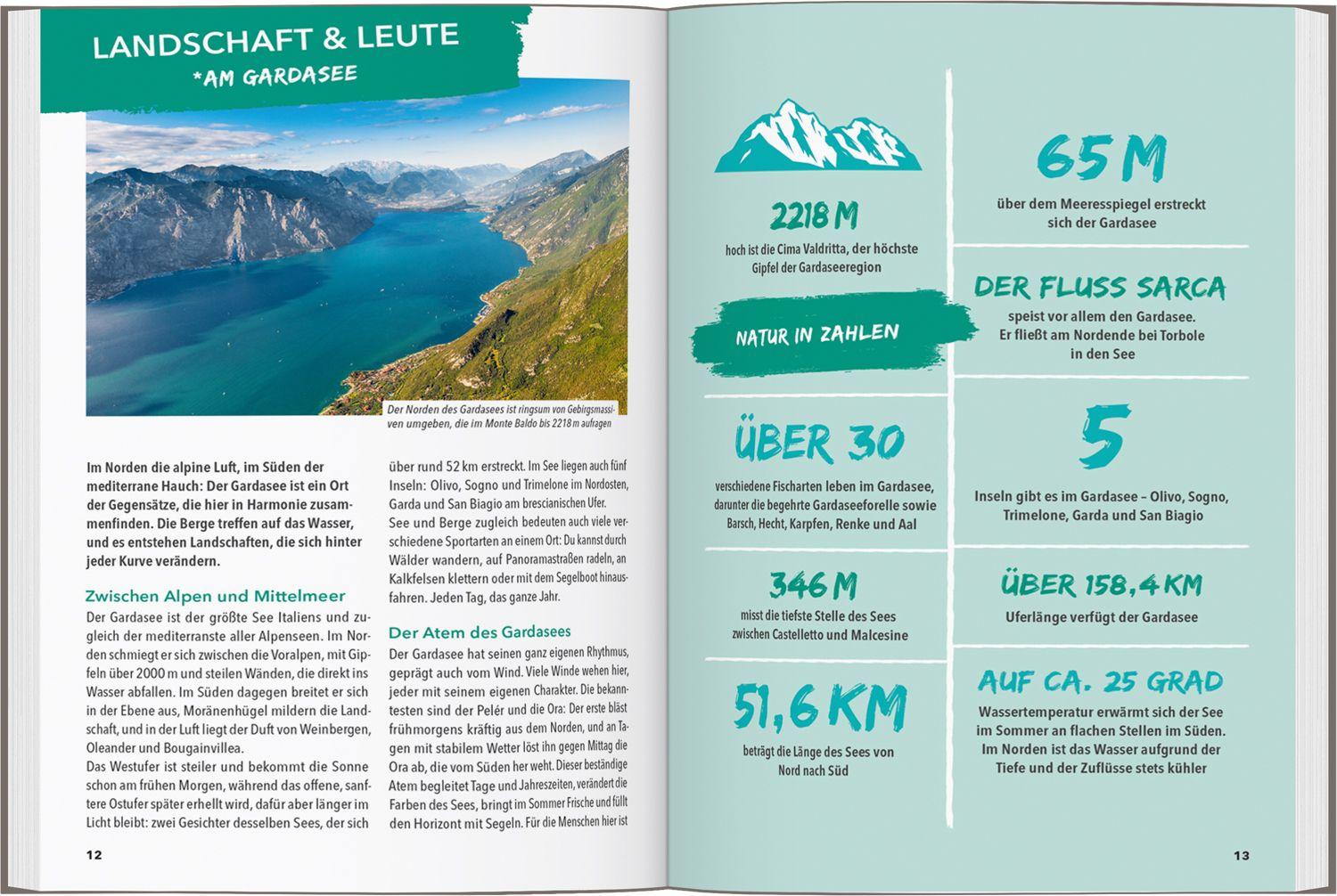 Beispielinhalt (Bild) MARCO POLO OUTDOOR GUIDE Reiseführer Gardasee