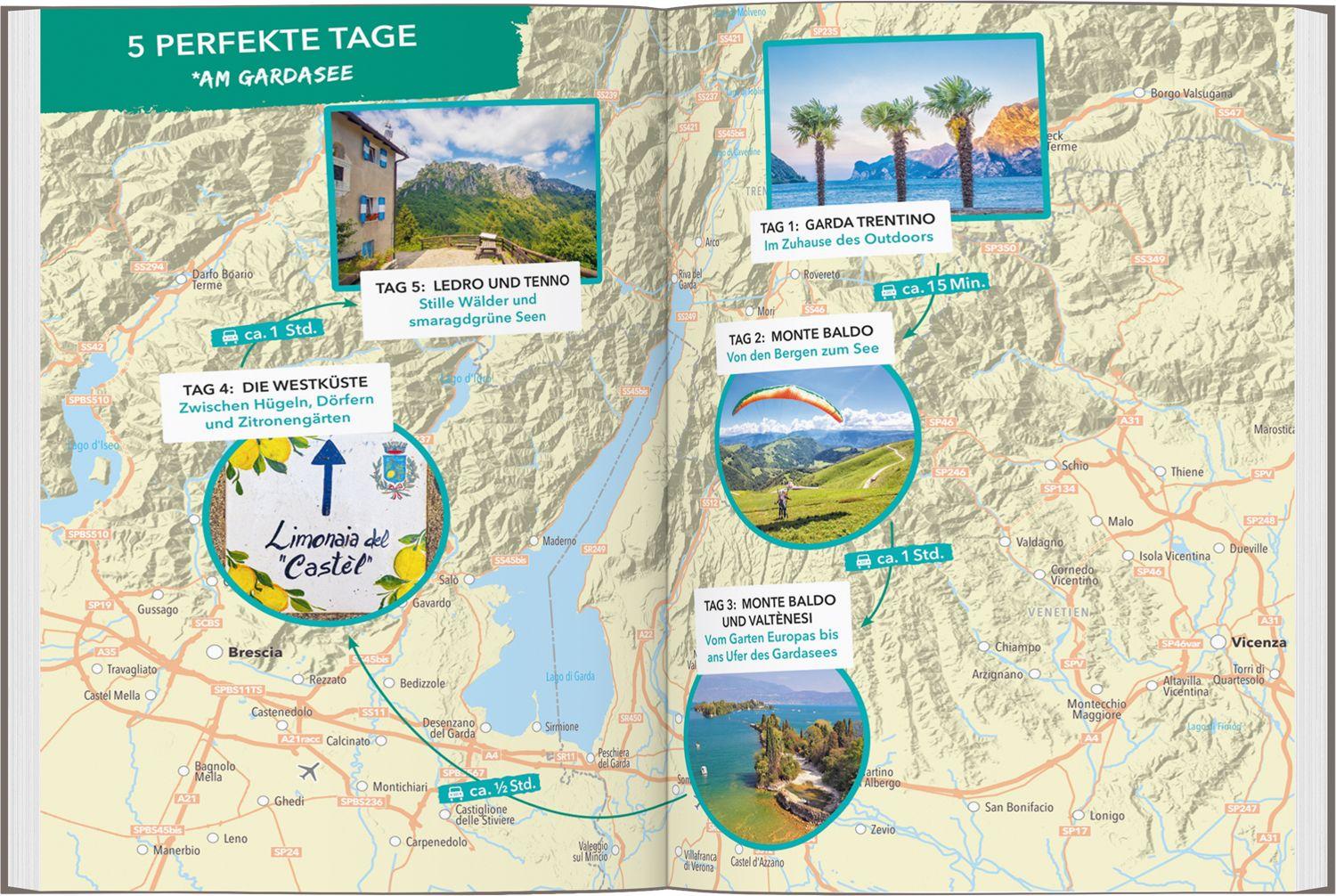 Beispielinhalt (Bild) MARCO POLO OUTDOOR GUIDE Reiseführer Gardasee