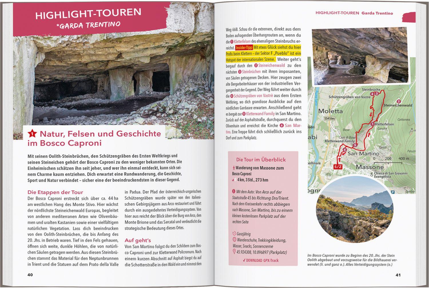 Beispielinhalt (Bild) MARCO POLO OUTDOOR GUIDE Reiseführer Gardasee