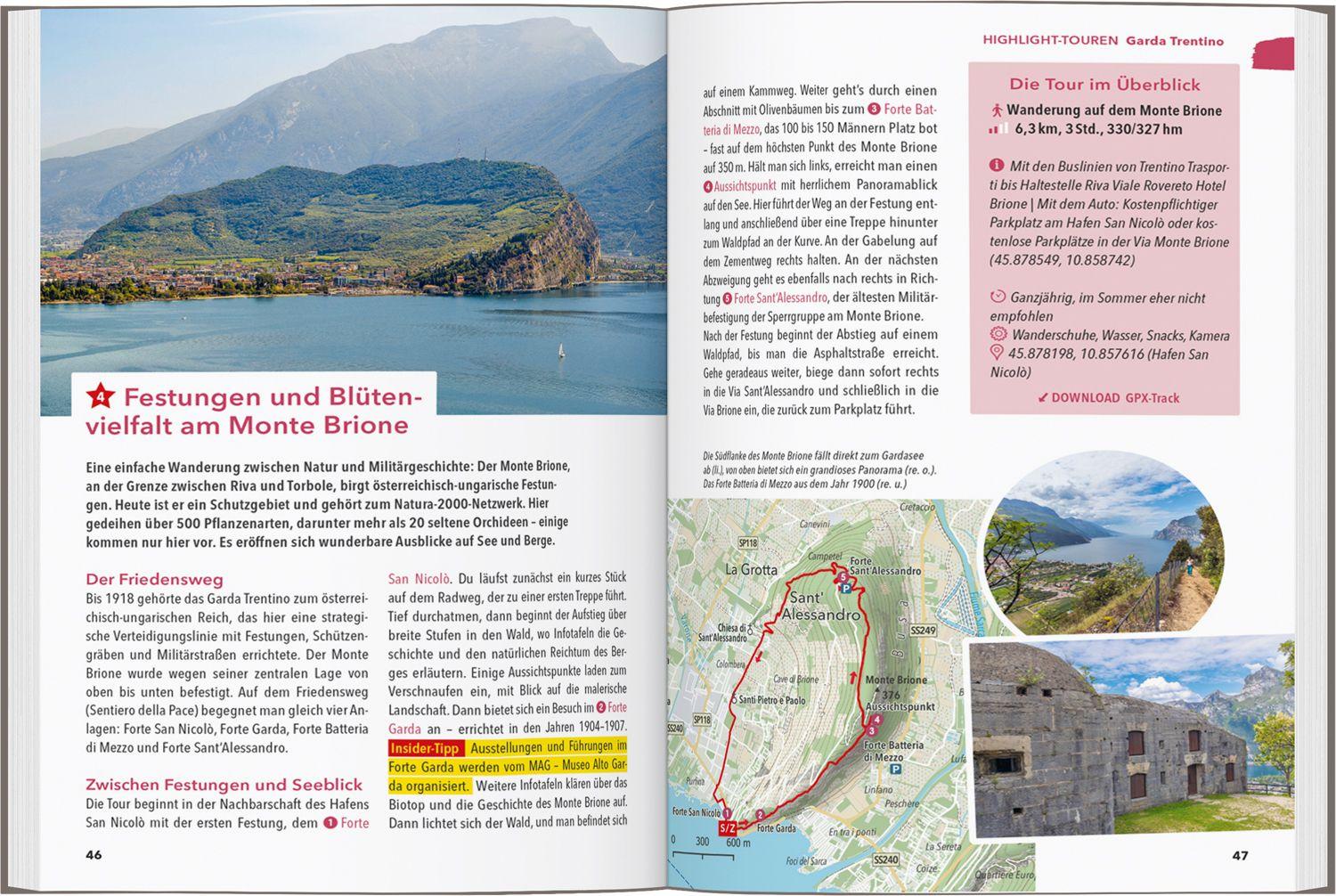 Beispielinhalt (Bild) MARCO POLO OUTDOOR GUIDE Reiseführer Gardasee