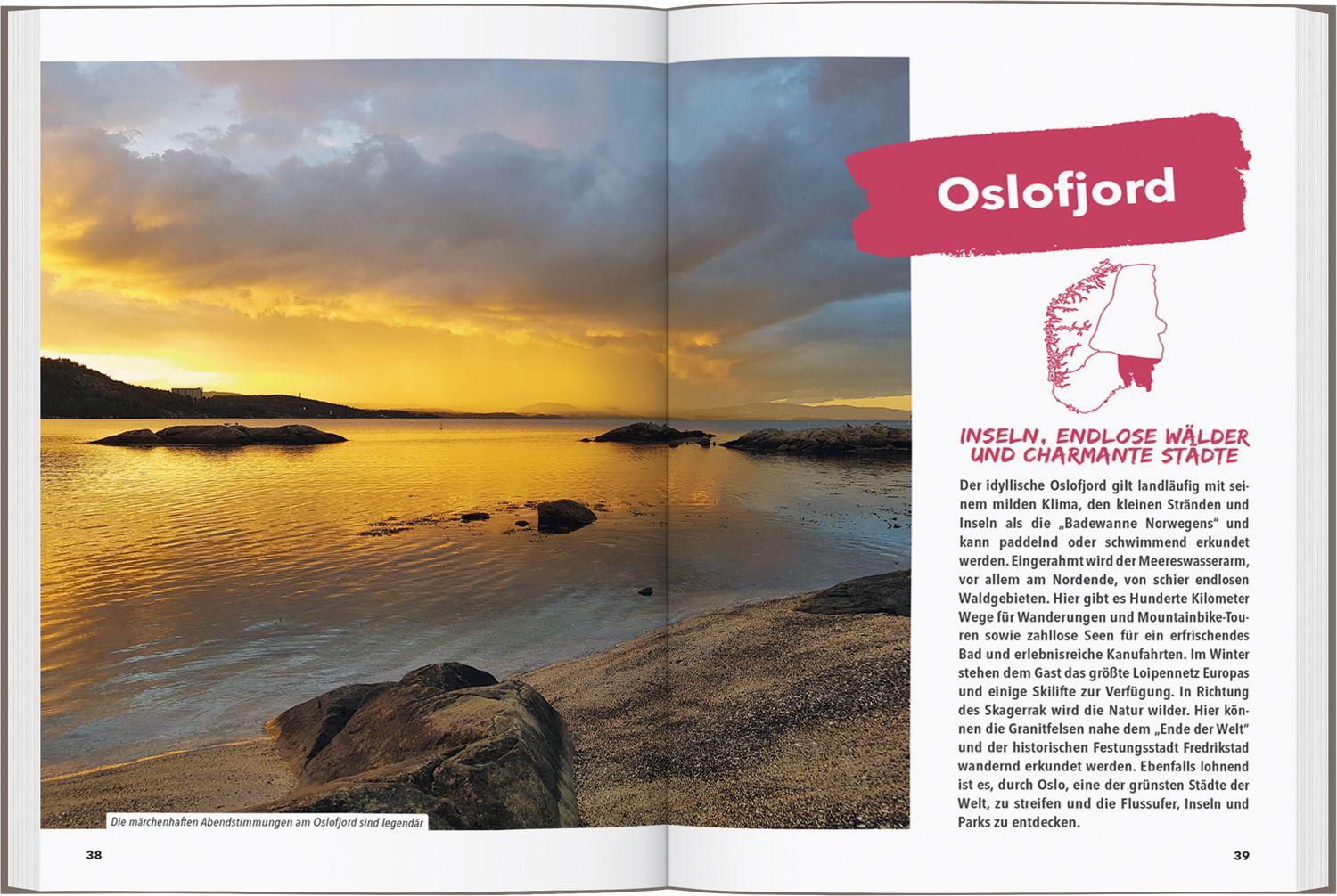 Beispielinhalt (Bild) MARCO POLO OUTDOOR GUIDE Reiseführer Südnorwegen