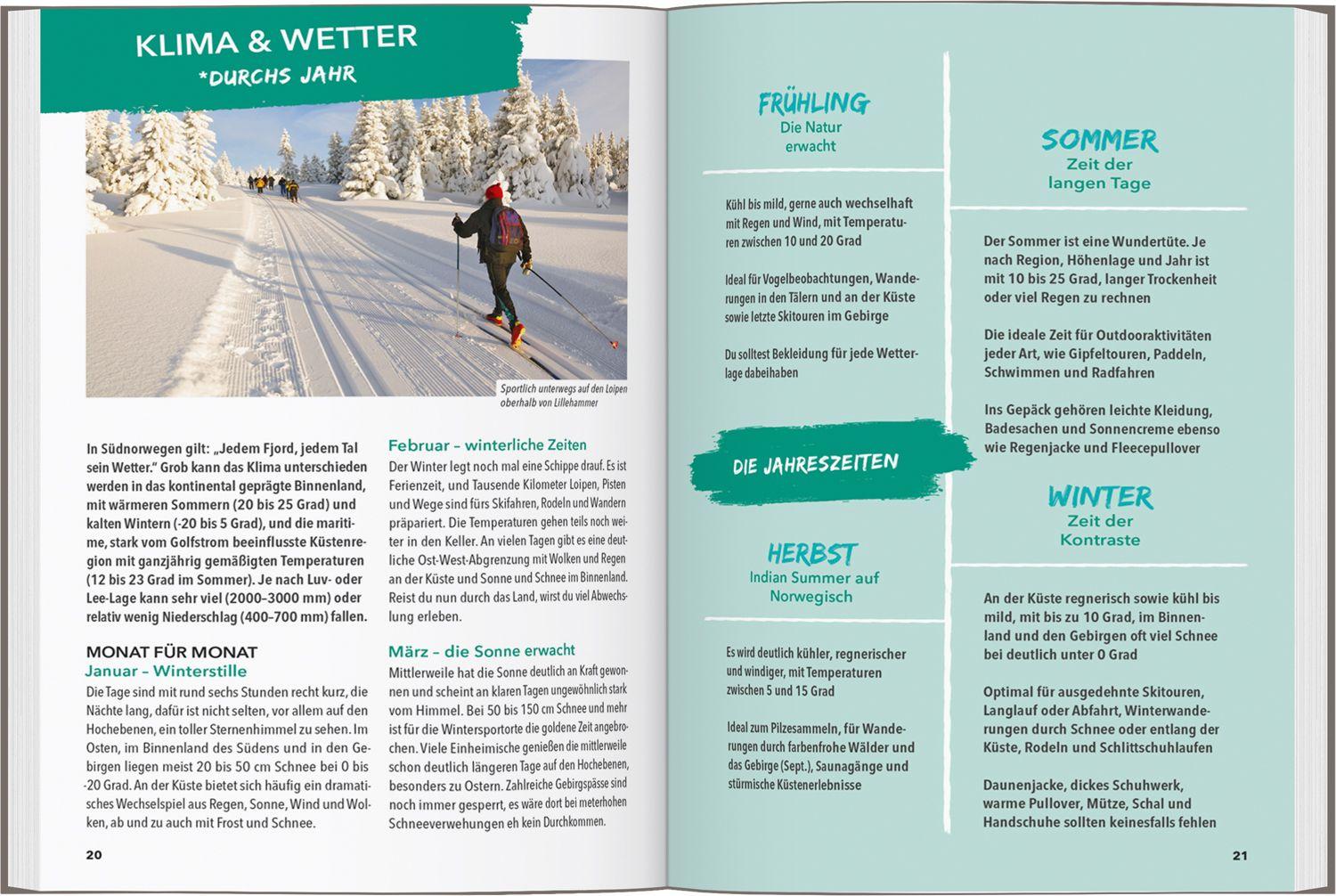 Beispielinhalt (Bild) MARCO POLO OUTDOOR GUIDE Reiseführer Südnorwegen