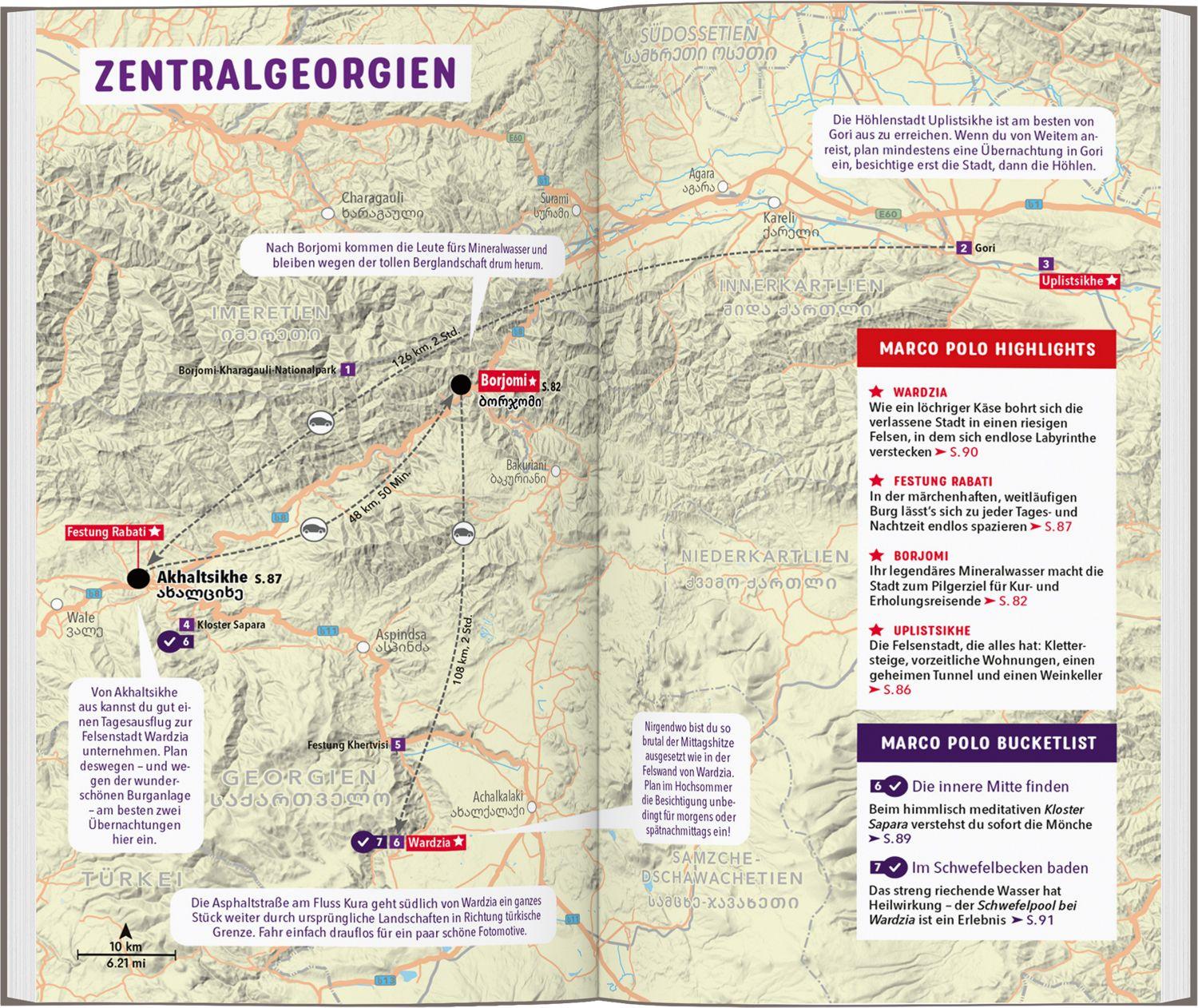 Beispielinhalt (Bild) MARCO POLO Reiseführer Georgien