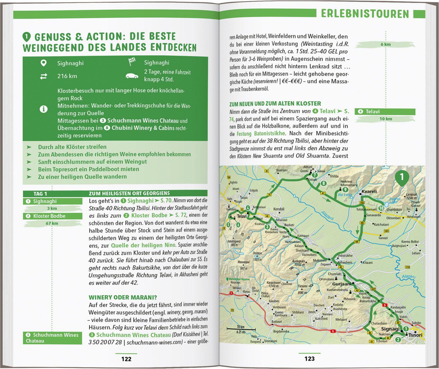 Beispielinhalt (Bild) MARCO POLO Reiseführer Georgien
