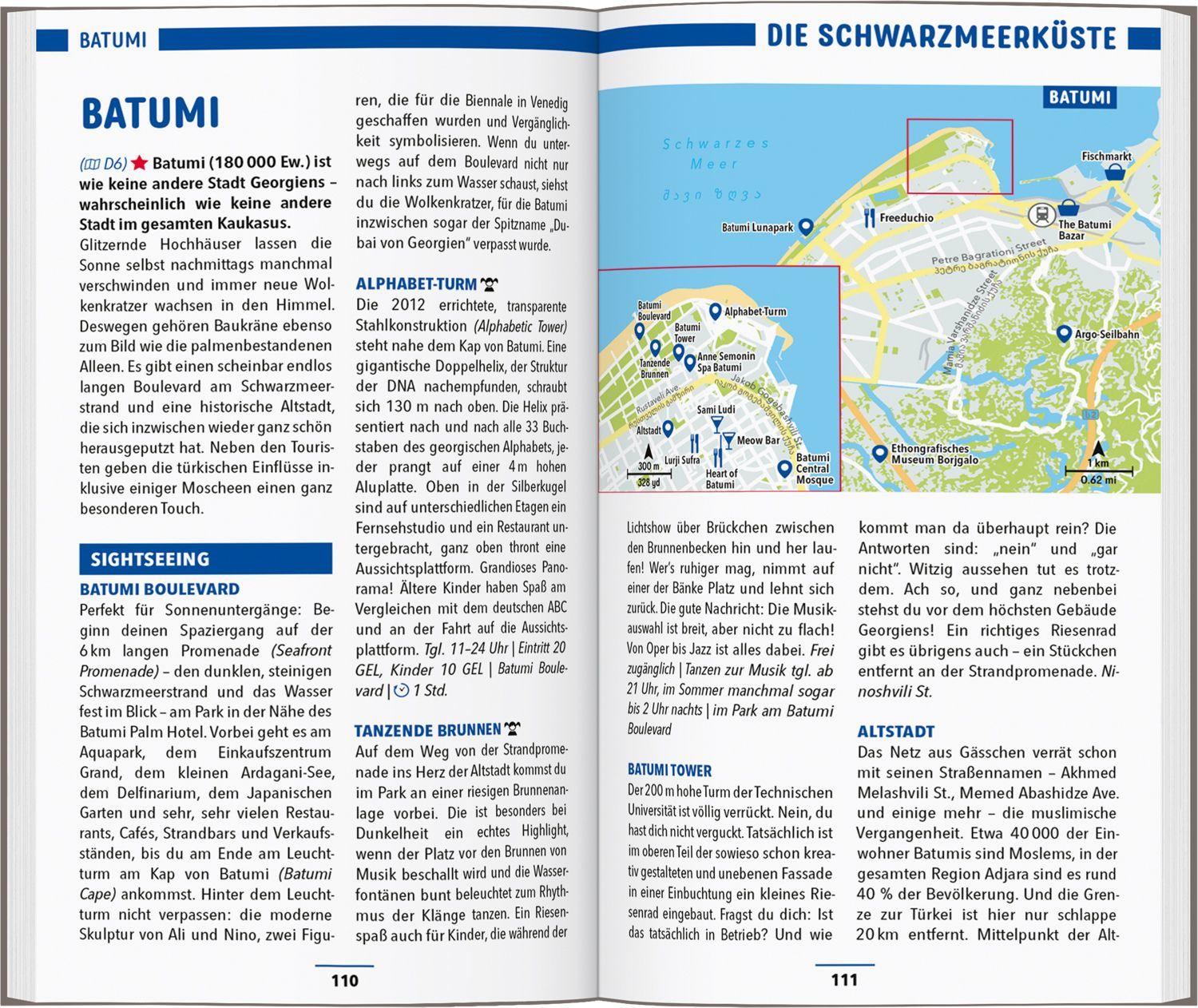 Beispielinhalt (Bild) MARCO POLO Reiseführer Georgien