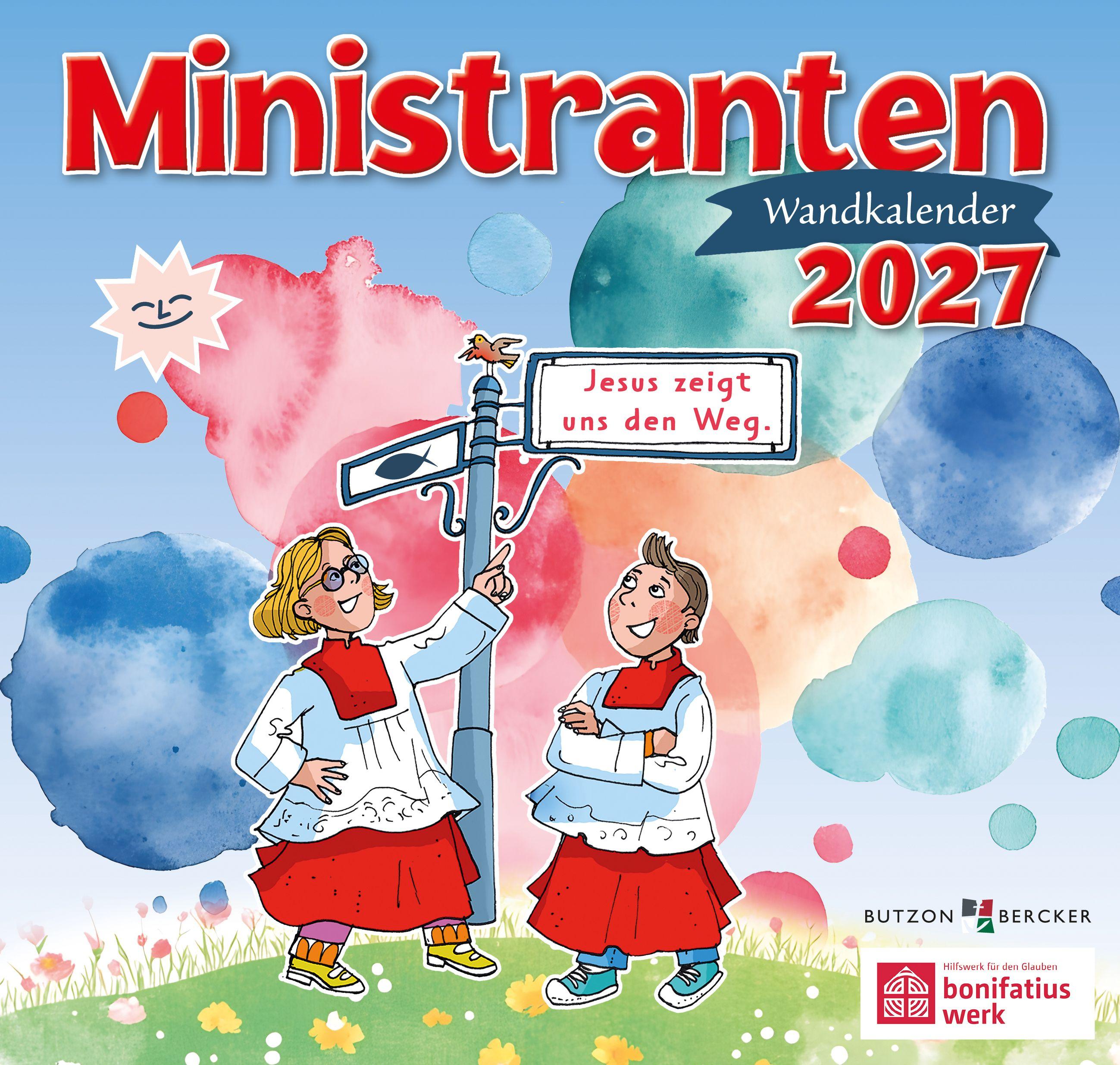 Vorderes Coverbild Ministranten-Wandkalender 2027