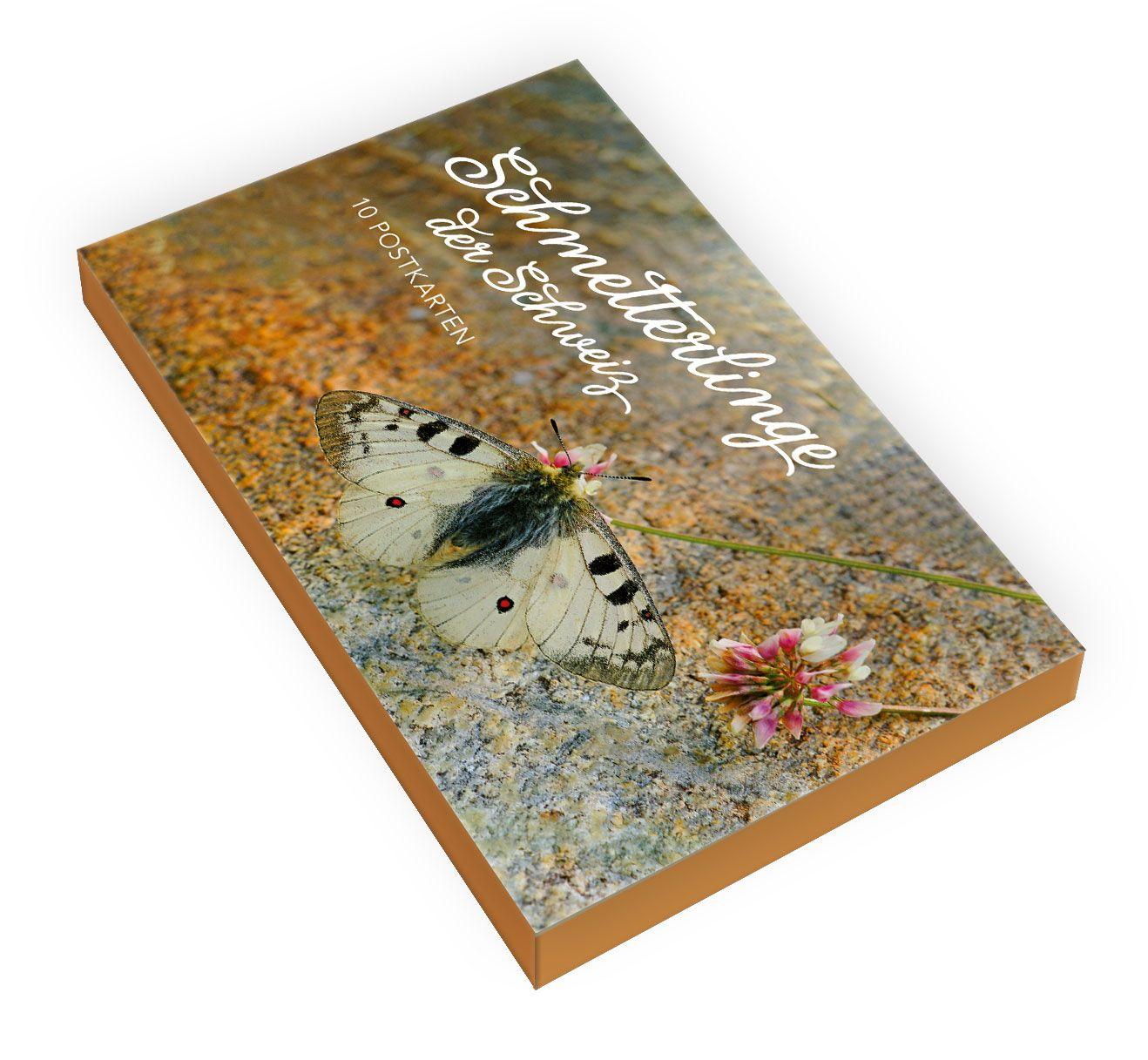 Vorderes Coverbild Postkartenset Schmetterlinge der Schweiz