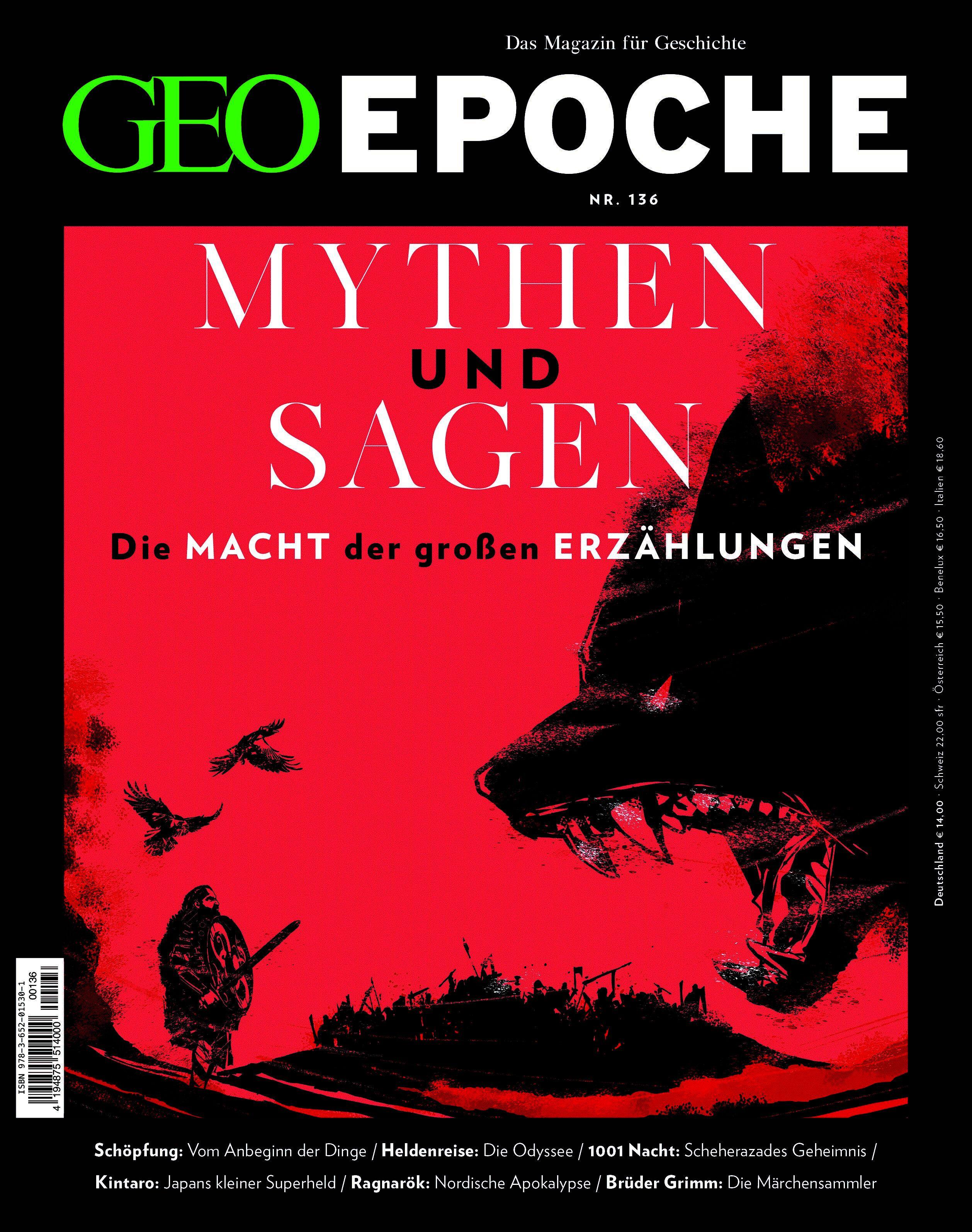 Vorderes Coverbild GEO Epoche 136/2025 - Mythen & Sagen