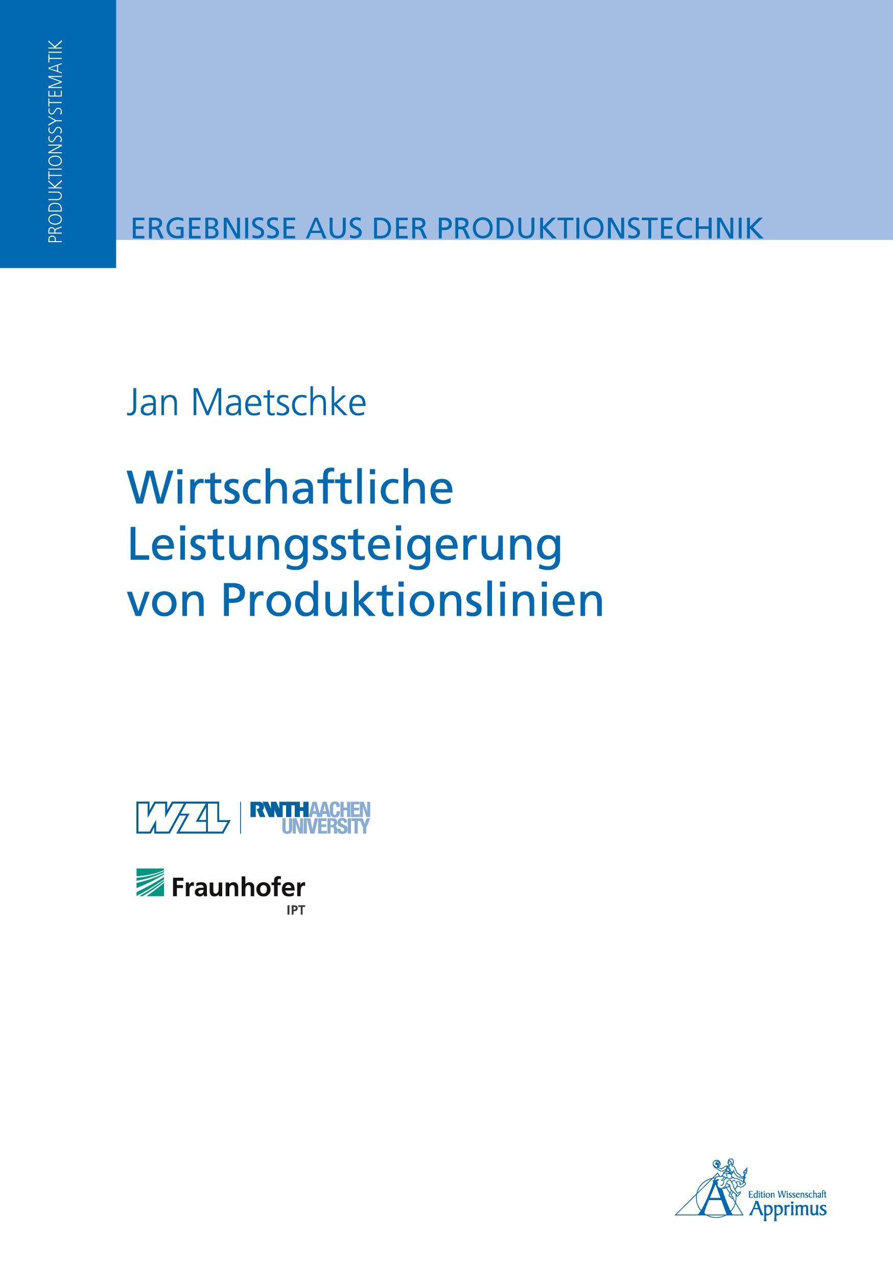 Vorderes Coverbild Wirtschaftliche Leistungssteigerung von Produktionslinien
