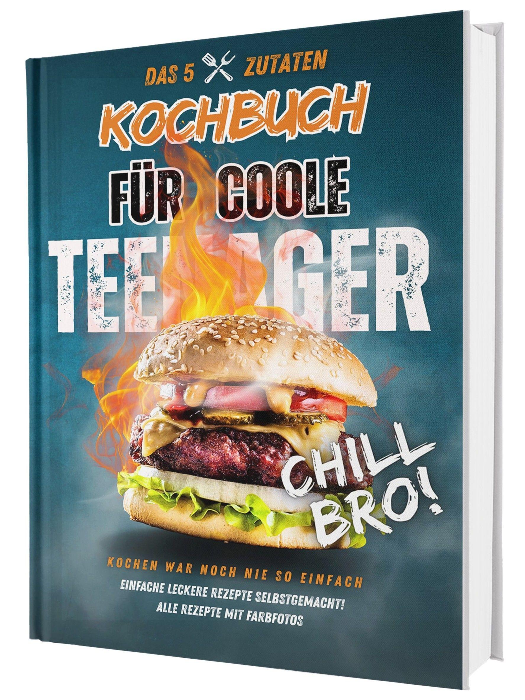 Vorderes Coverbild #SoloChefs: Das 5-Zutaten-Kochbuch für coole Teenager - einfache & richtig leckere Rezepte zum Loslegen! Mit Farbfotos im stabilen Hardcover.