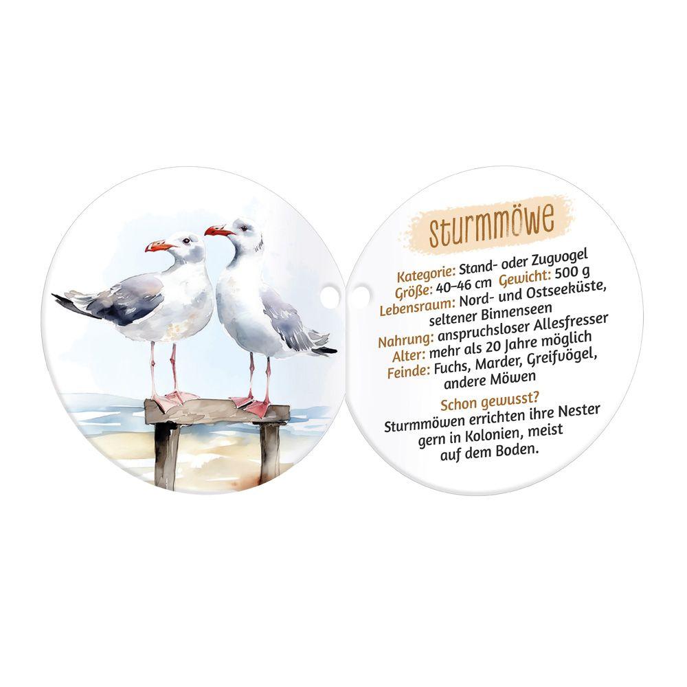 Beispielinhalt (Bild) TRÖTSCH - Plüsch Möwe gehäkelt 21 cm